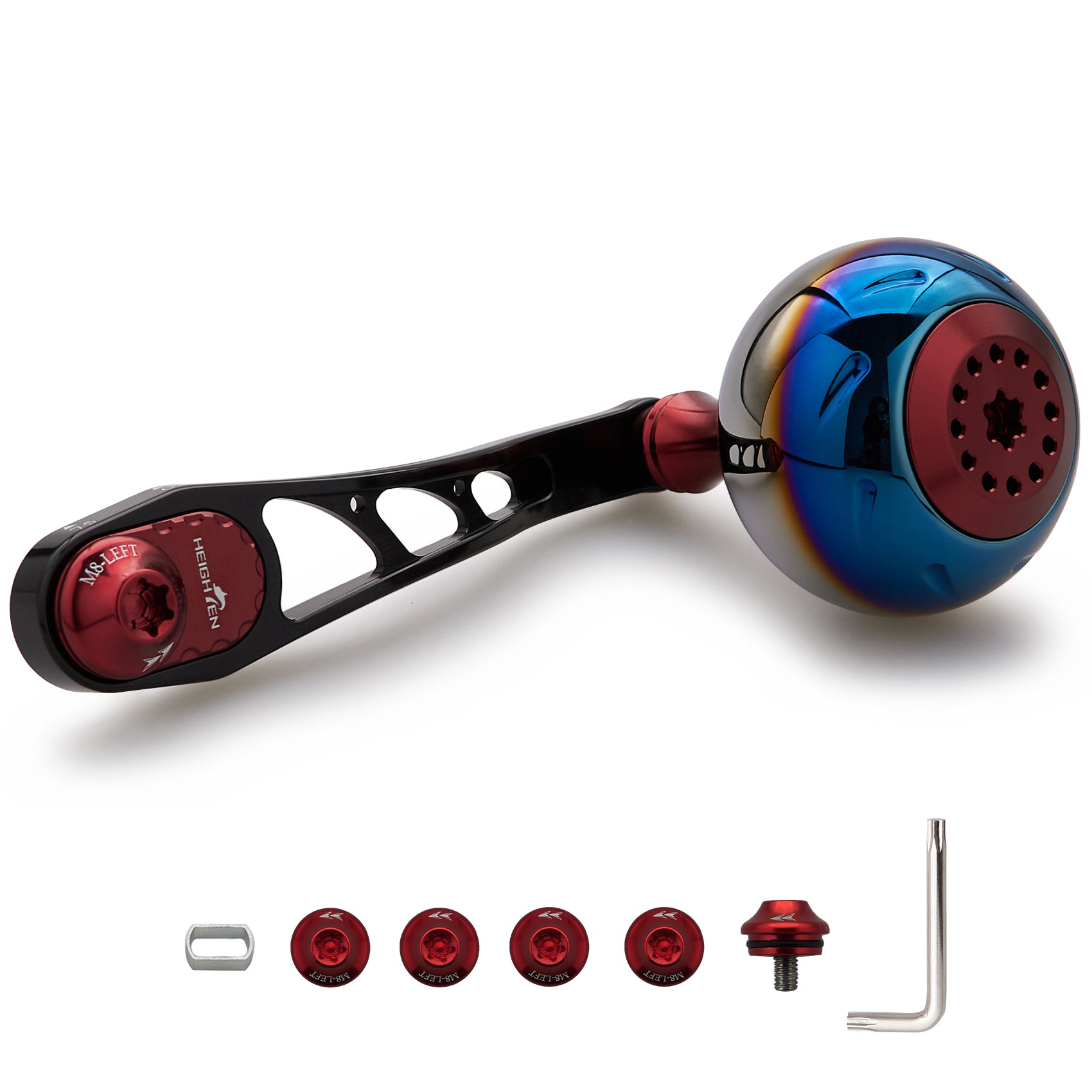 HEIGHTEN 65/75mm リール ハンドル 38mm ハンドルノブ シマノ(SHIMANO) ダイワ(DAIWA) アブ(Abu) ベイトリール 通用 Aurora Ach Series
