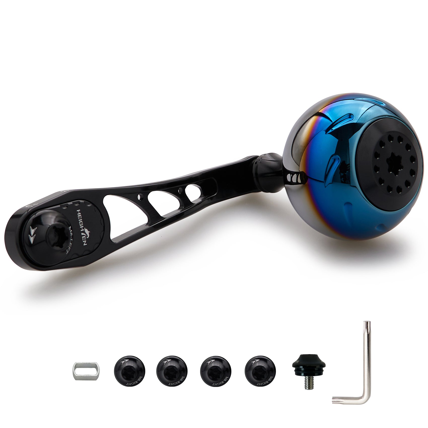 HEIGHTEN 65/75mm リール ハンドル 38mm ハンドルノブ シマノ(SHIMANO) ダイワ(DAIWA) アブ(Abu) ベイトリール 通用 Aurora Ach Series