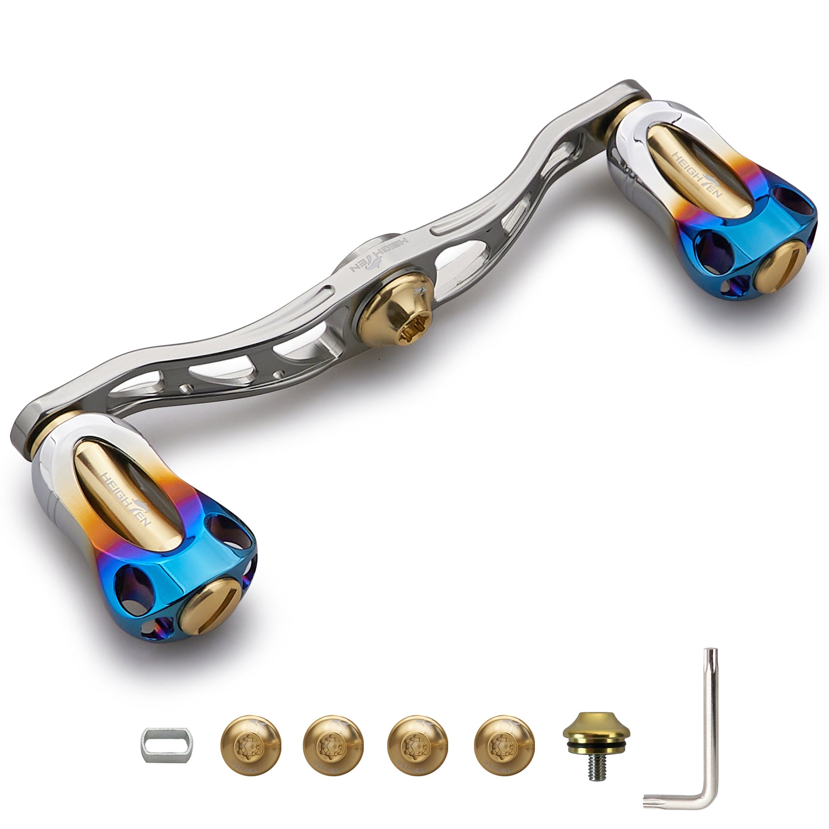 HEIGHTEN 88/90/105/115mm ベイトリール ハンドル 22mm ノブ搭載