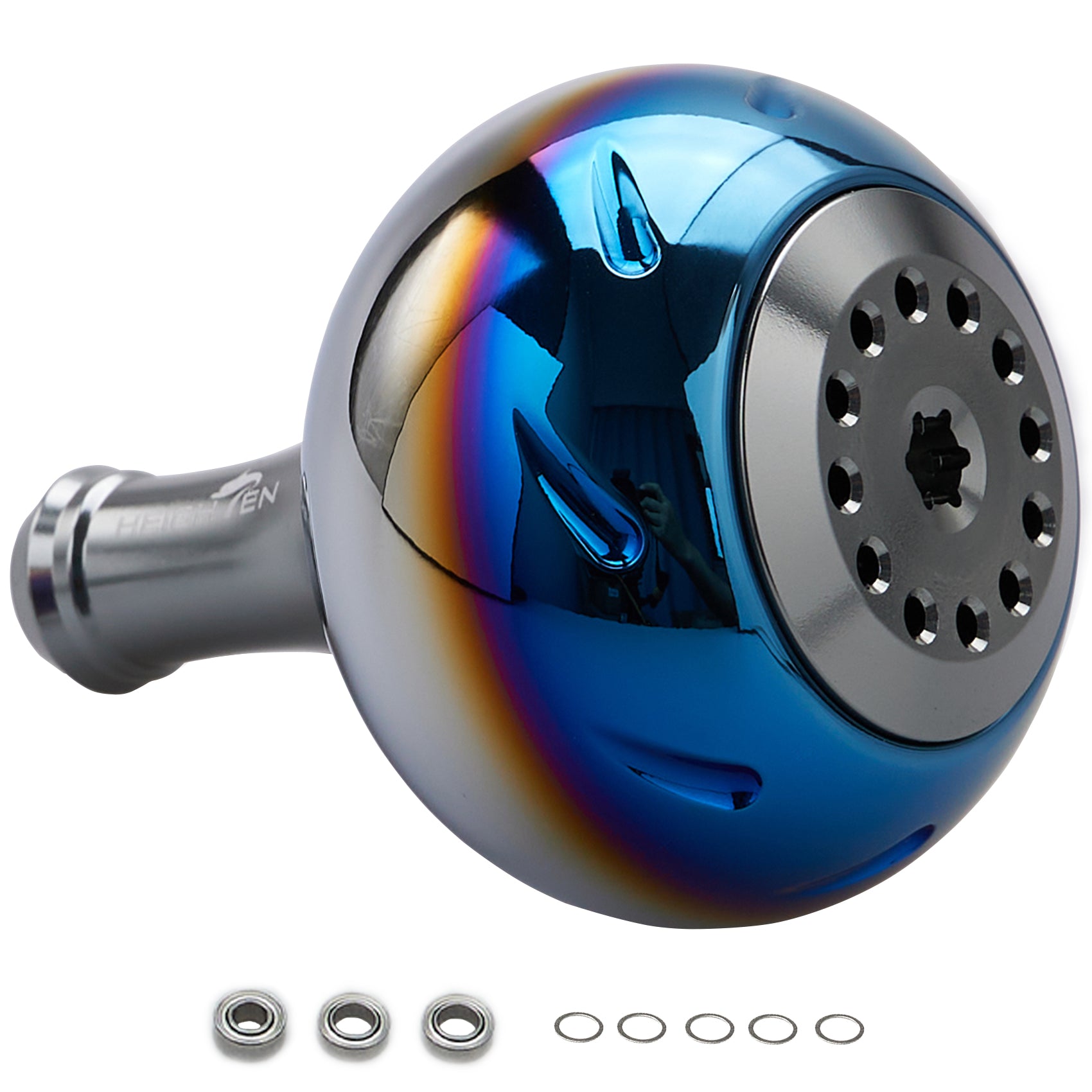 HEIGHTEN 45mm パワー リール ハンドル ノブ シマノ(Shimano) Bタイプ ダイワ(Daiwa) Lサイズ 通用