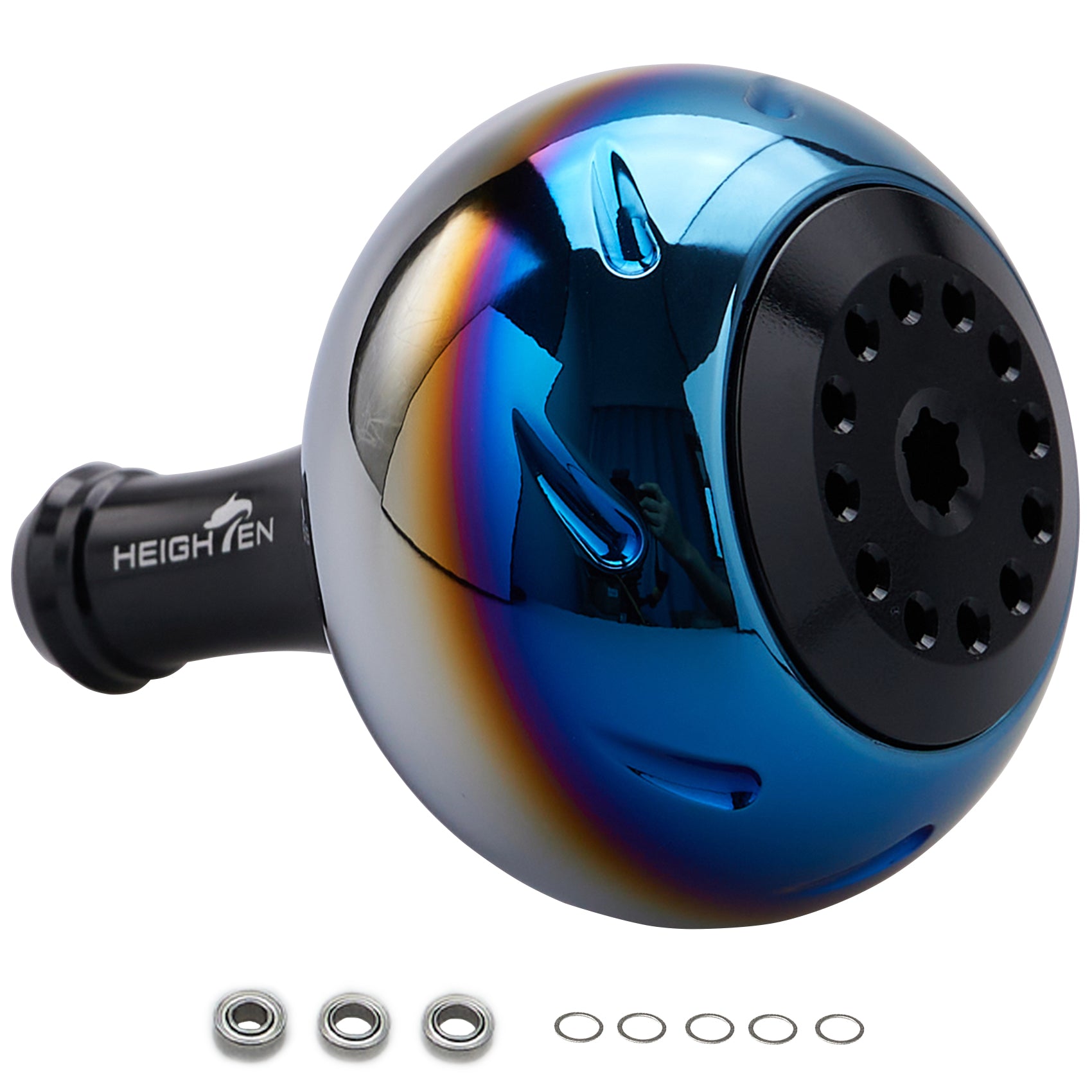 HEIGHTEN 45mm パワー リール ハンドル ノブ シマノ(Shimano) Bタイプ ダイワ(Daiwa) Lサイズ 通用
