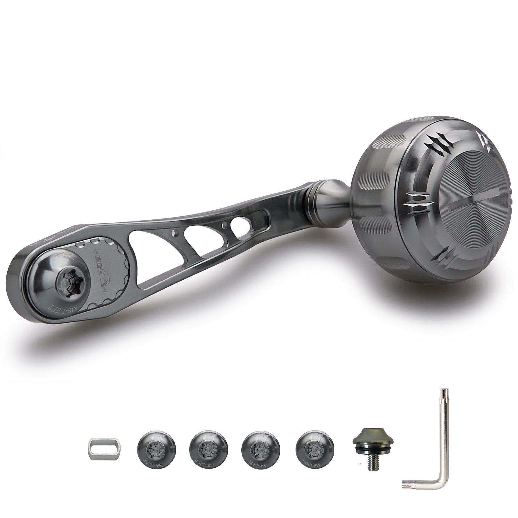 HEIGHTEN 65/75mm可変 リール ハンドル 35mm ハンドルノブ 搭載 Arch Hammer Series