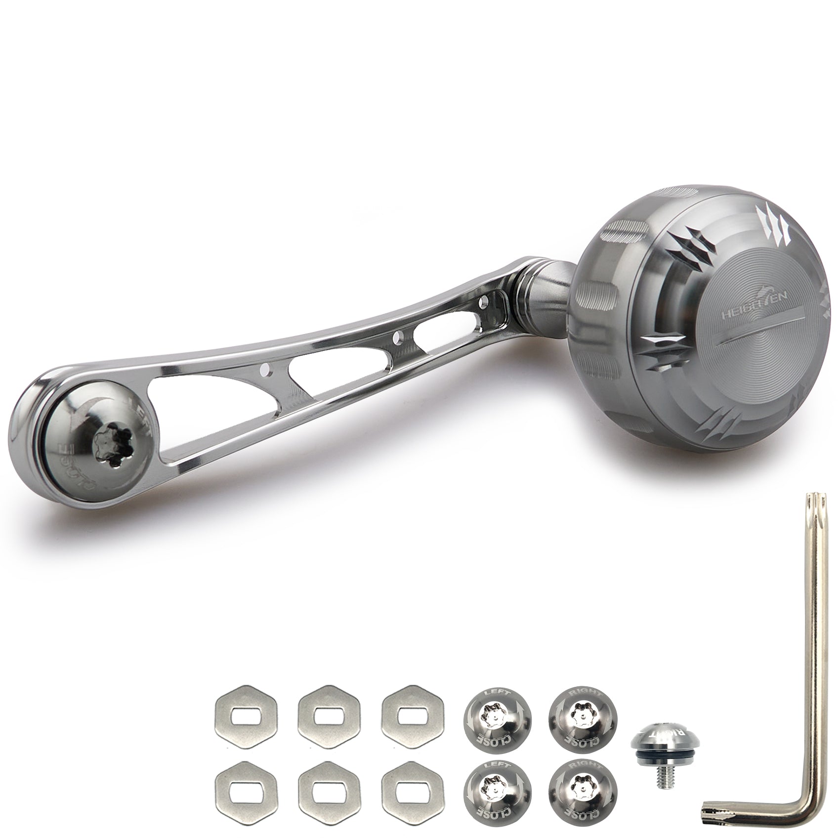 HEIGHTEN 75mm リール ハンドル 35mm ハンドルノブ 搭載 Hammer Series