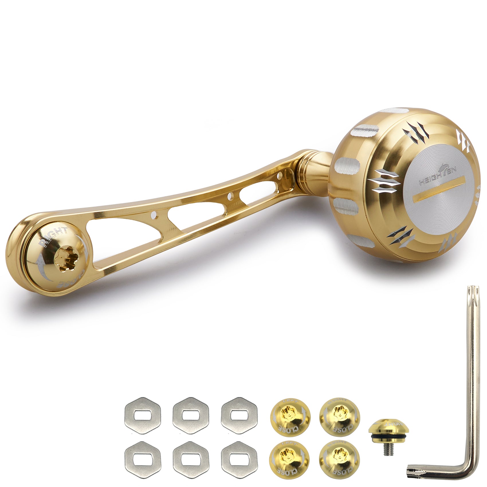 HEIGHTEN 75mm リール ハンドル 35mm ハンドルノブ 搭載 Hammer Series