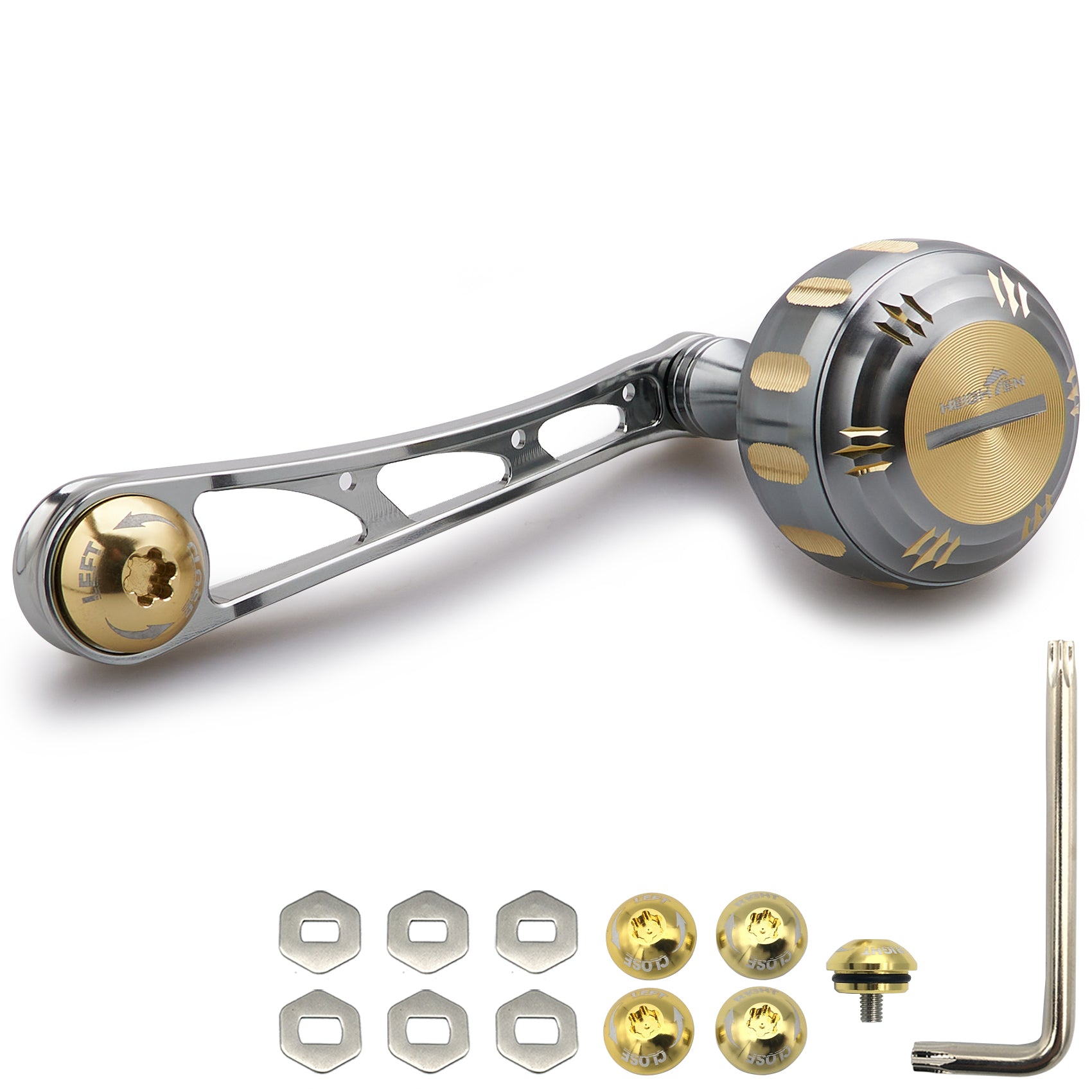 HEIGHTEN 75mm リール ハンドル 35mm ハンドルノブ 搭載 Hammer Series