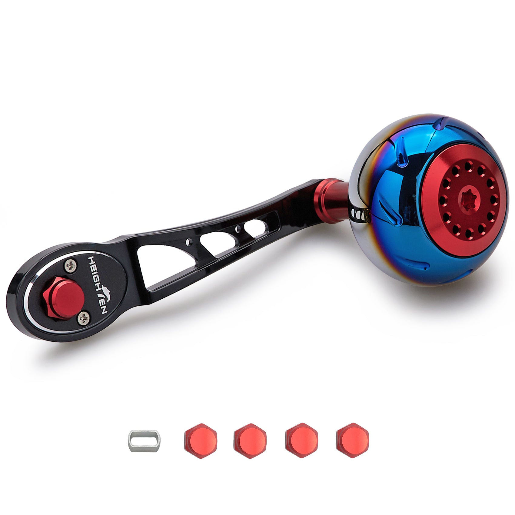 HEIGHTEN 80/90mm リール ハンドル 45mm ハンドルノブ シマノ(SHIMANO) ダイワ(DAIWA) アブ(Abu) ベイトリール 通用 Aurora Ach Series