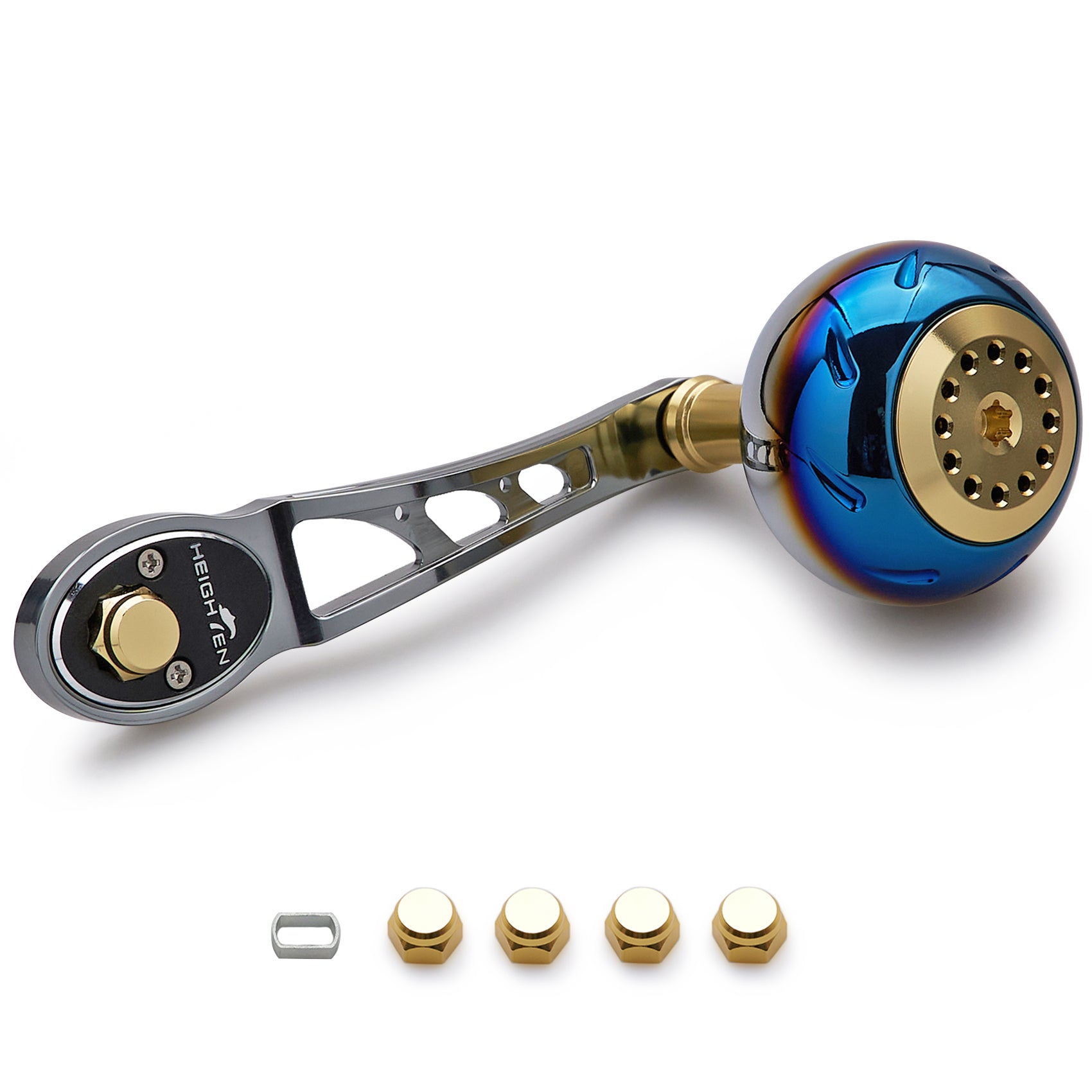 HEIGHTEN 80/90mm リール ハンドル 45mm ハンドルノブ シマノ(SHIMANO) ダイワ(DAIWA) アブ(Abu) ベイトリール 通用 Aurora Ach Series