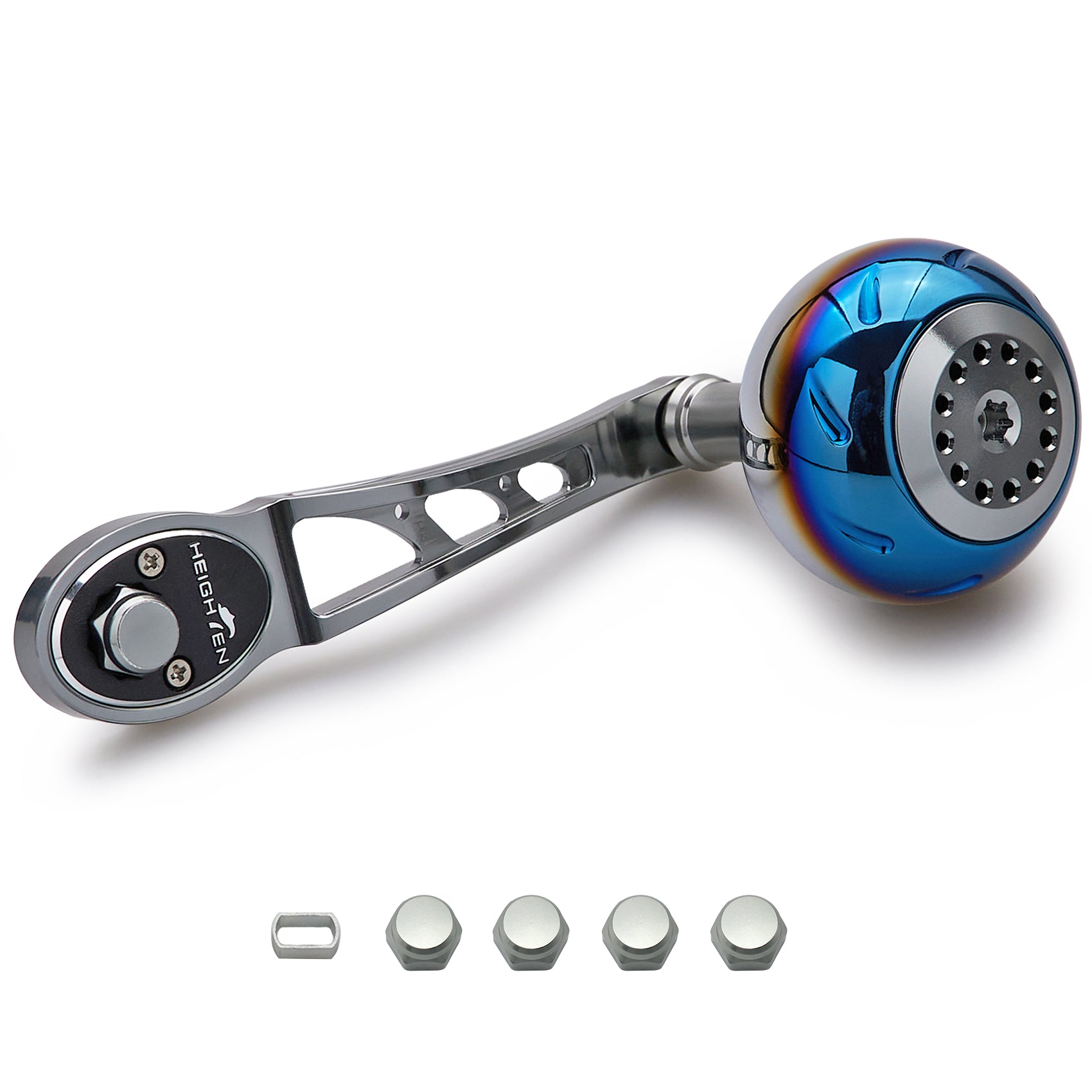 HEIGHTEN 80/90mm リール ハンドル 45mm ハンドルノブ シマノ(SHIMANO) ダイワ(DAIWA) アブ(Abu) ベイトリール 通用 Aurora Ach Series