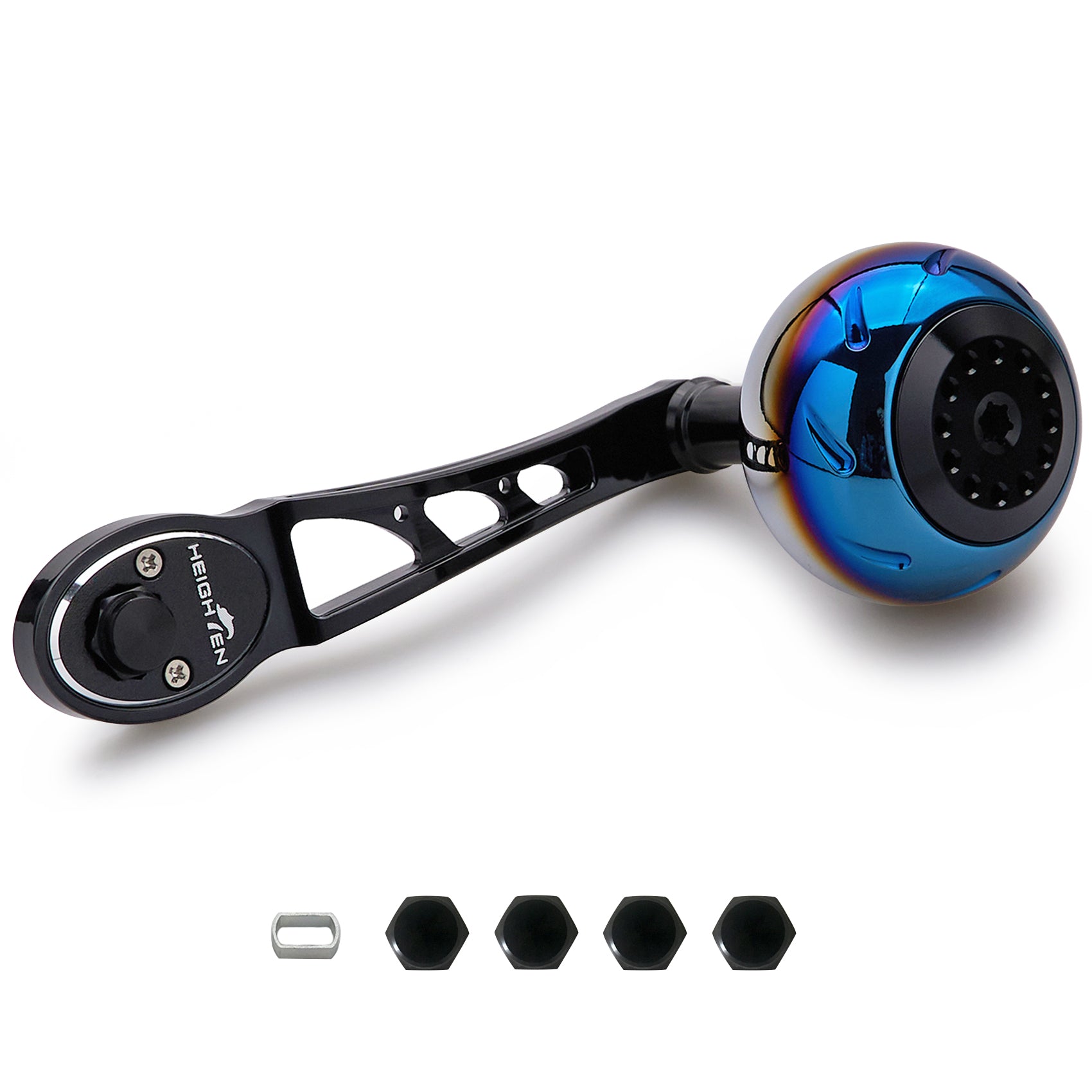 HEIGHTEN 80/90mm リール ハンドル 45mm ハンドルノブ シマノ(SHIMANO) ダイワ(DAIWA) アブ(Abu) ベイトリール 通用 Aurora Ach Series