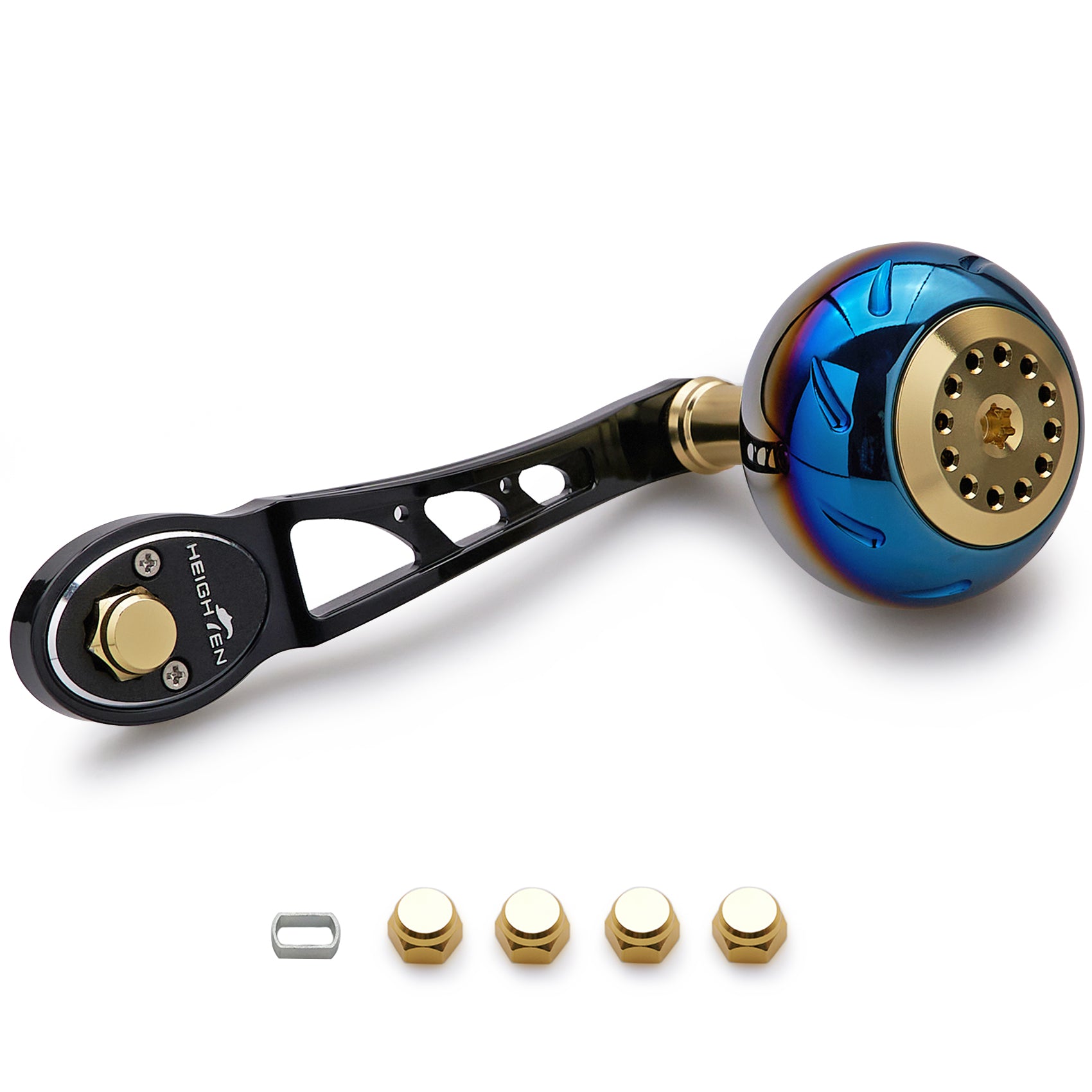 HEIGHTEN 80/90mm リール ハンドル 45mm ハンドルノブ シマノ(SHIMANO) ダイワ(DAIWA) アブ(Abu) ベイトリール 通用 Aurora Ach Series