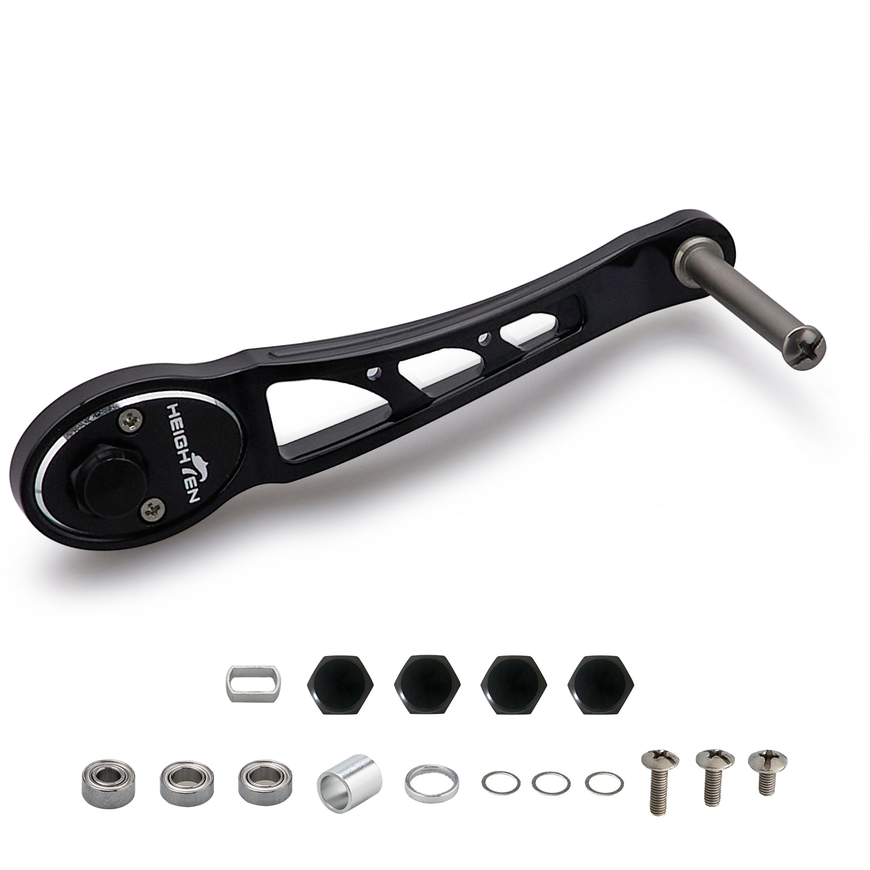 HEIGHTEN 80/90mm ベイト リール ハンドル(ノブ無し)シマノ(SHIMANO) ダイワ(DAIWA) アブ(Abu) ベイトリール 通用 Ach Series