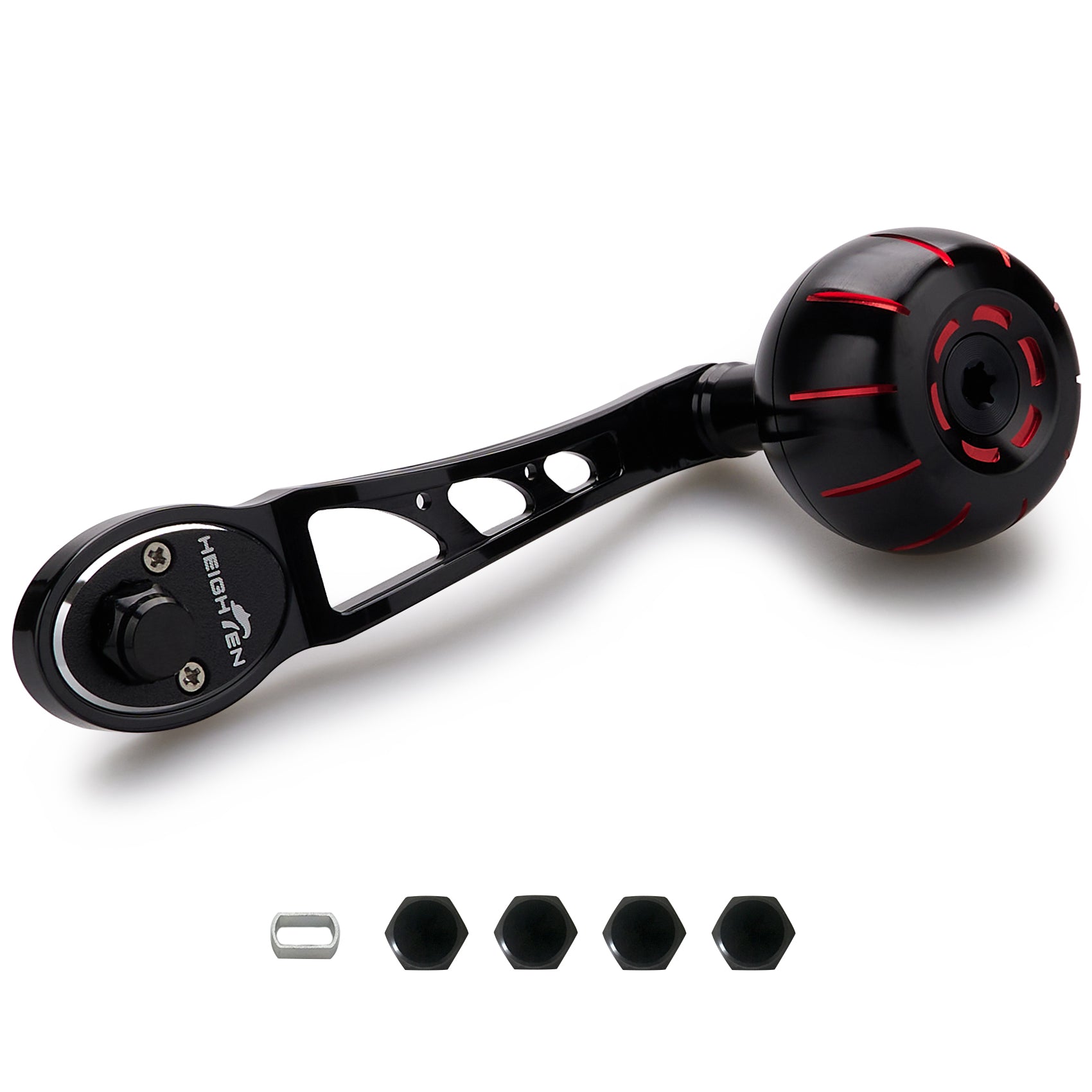 HEIGHTEN 80/90mm リール ハンドル 38mm/42mm ハンドルノブ シマノ(SHIMANO) ダイワ(DAIWA) アブ(Abu) ベイトリール 通用Arch Gear Series