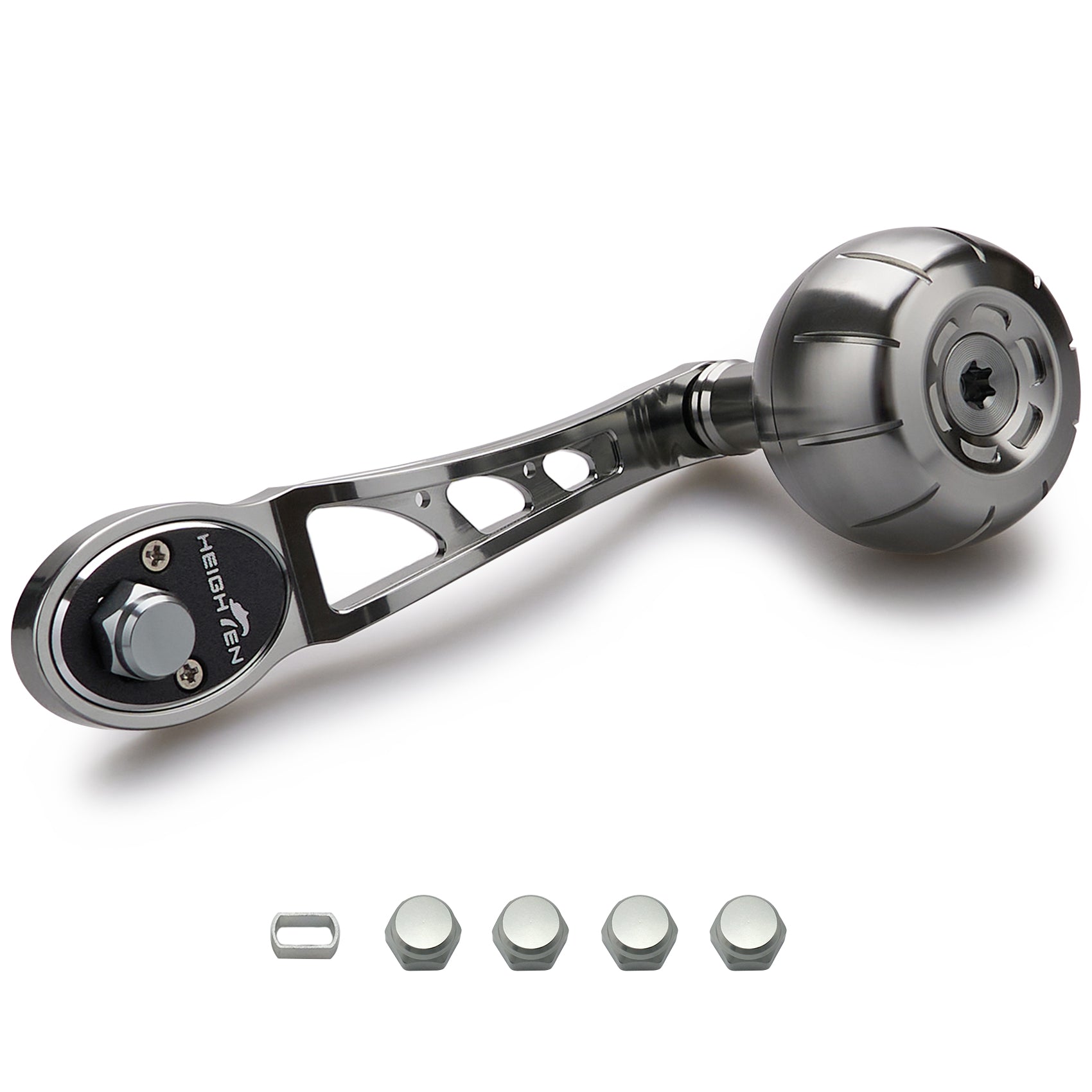 HEIGHTEN 80/90mm リール ハンドル 38mm/42mm ハンドルノブ シマノ(SHIMANO) ダイワ(DAIWA) アブ(Abu) ベイトリール 通用Arch Gear Series