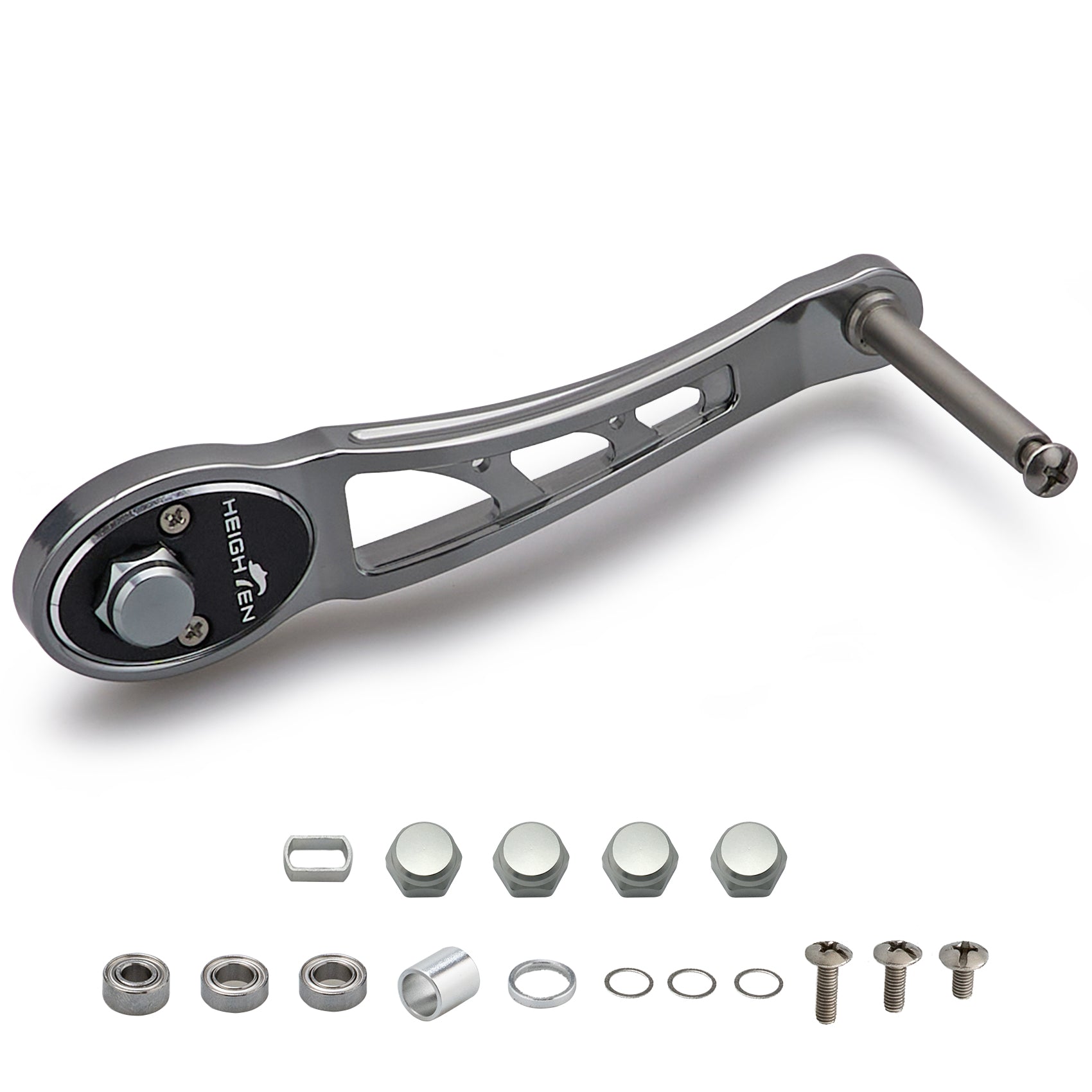 HEIGHTEN 80/90mm ベイト リール ハンドル(ノブ無し)シマノ(SHIMANO) ダイワ(DAIWA) アブ(Abu) ベイトリール 通用 Ach Series