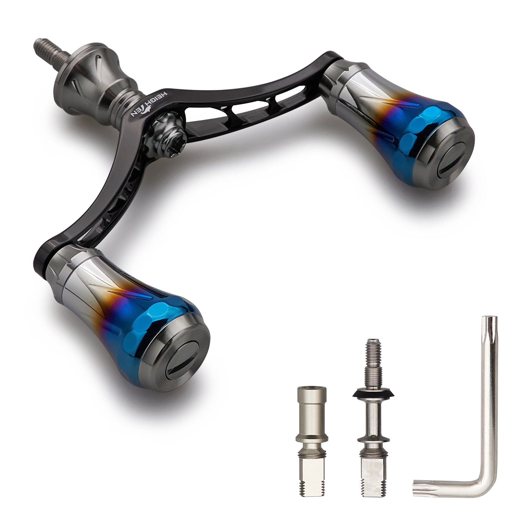 HEIGHTEN V4.0 80/98mm リール ハンドル 航空アルミ製 シマノ ダイワ 通用 スピニングリール 用 Arch Aurora