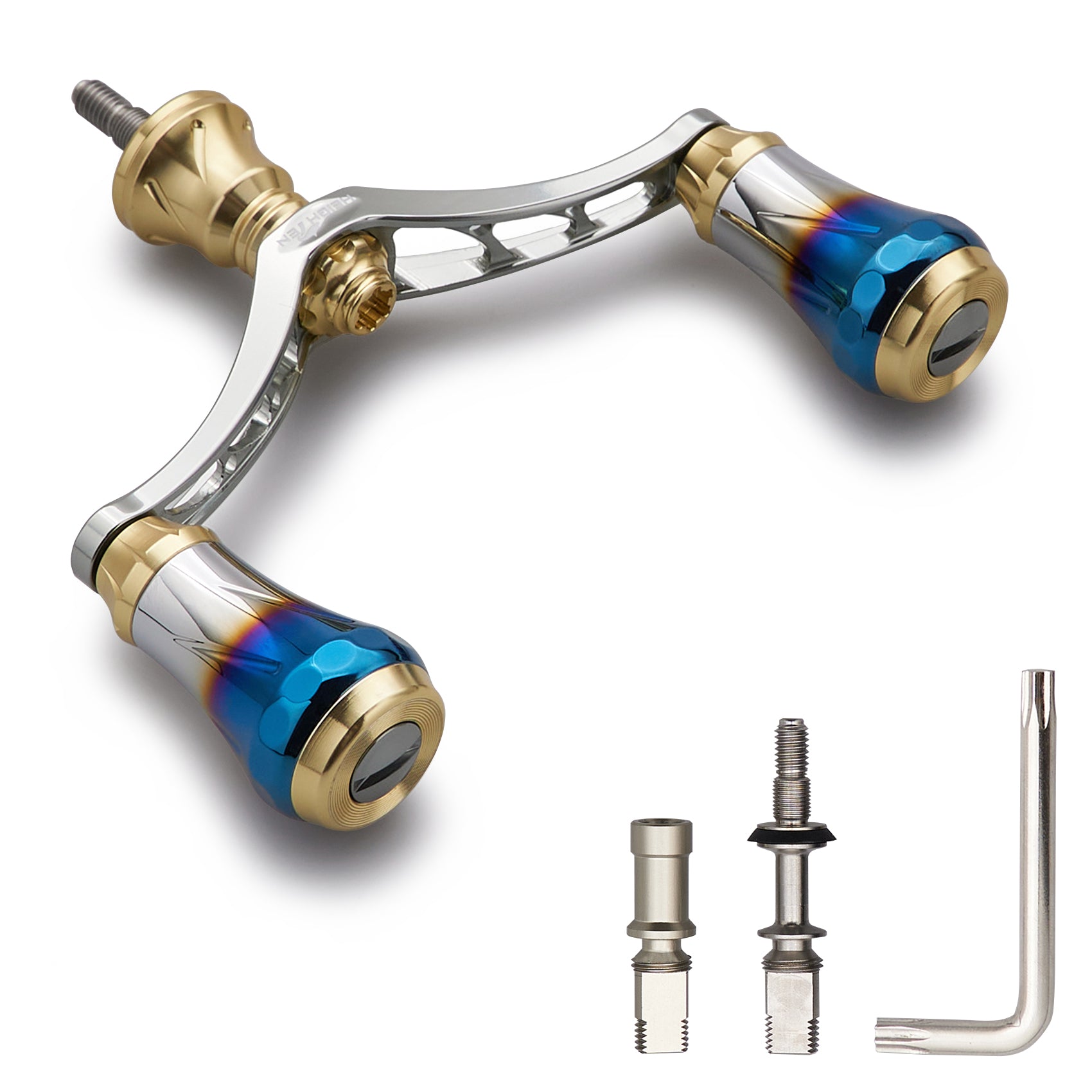 HEIGHTEN V4.0 80/98mm リール ハンドル 航空アルミ製 シマノ ダイワ 通用 スピニングリール 用 Arch Aurora