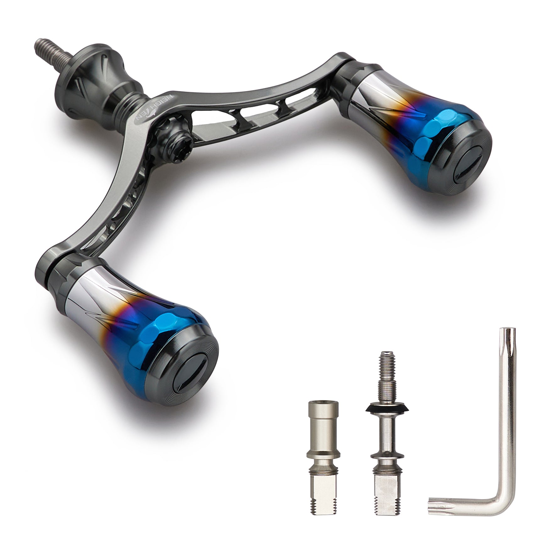 HEIGHTEN V4.0 80/98mm リール ハンドル 航空アルミ製 シマノ ダイワ 通用 スピニングリール 用 Arch Aurora