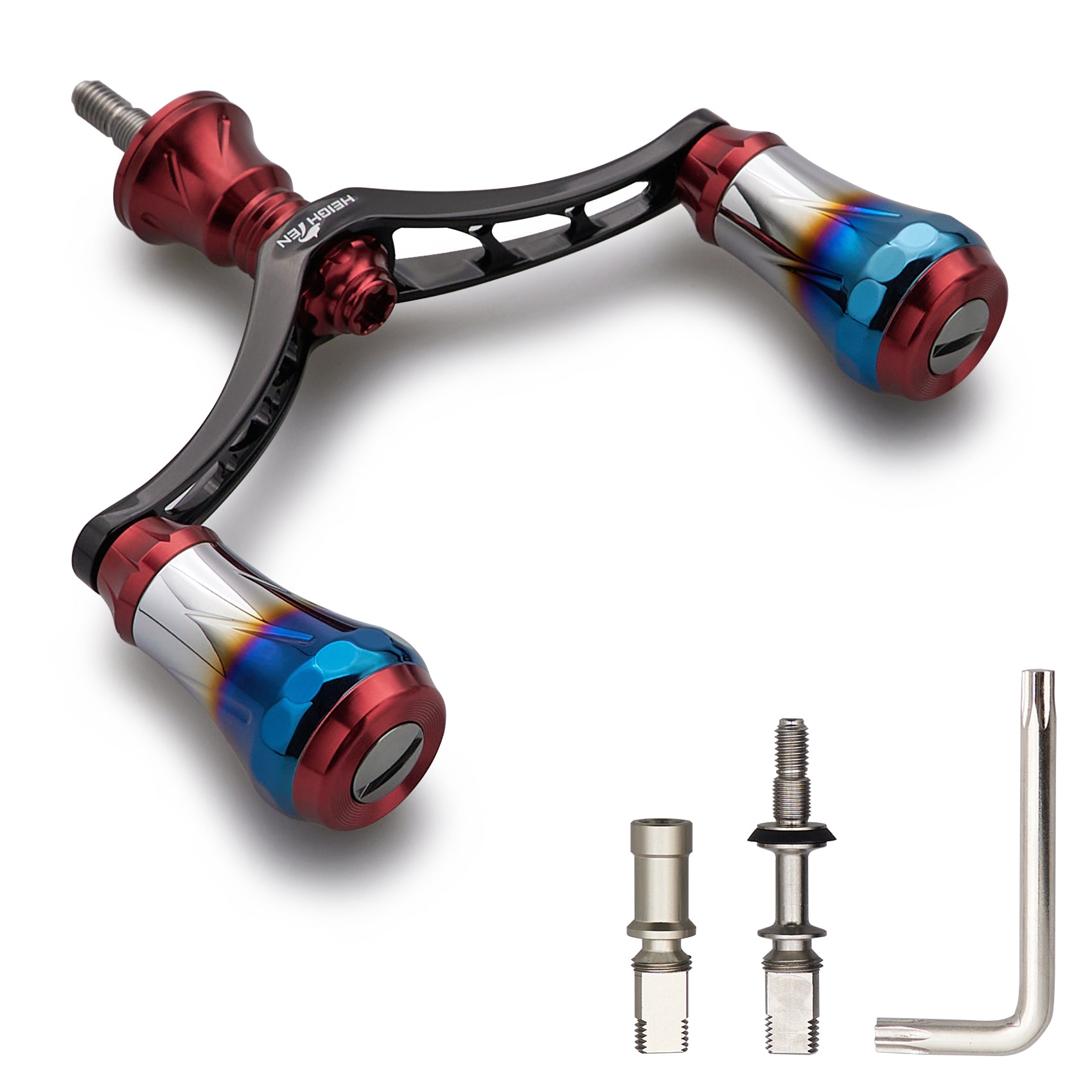 HEIGHTEN V4.0 80/98mm リール ハンドル 航空アルミ製 シマノ ダイワ 通用 スピニングリール 用 Arch Aurora