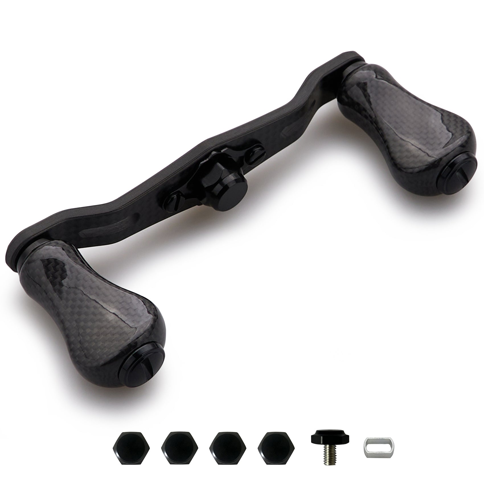 HEIGHTEN 85mm リール ハンドル 20mm ノブ 搭載 1.5K カーボン シマノ(SHIMANO) ダイワ(DAIWA) アブ(Abu) 通用 ベイトリール 用 Gourd Series
