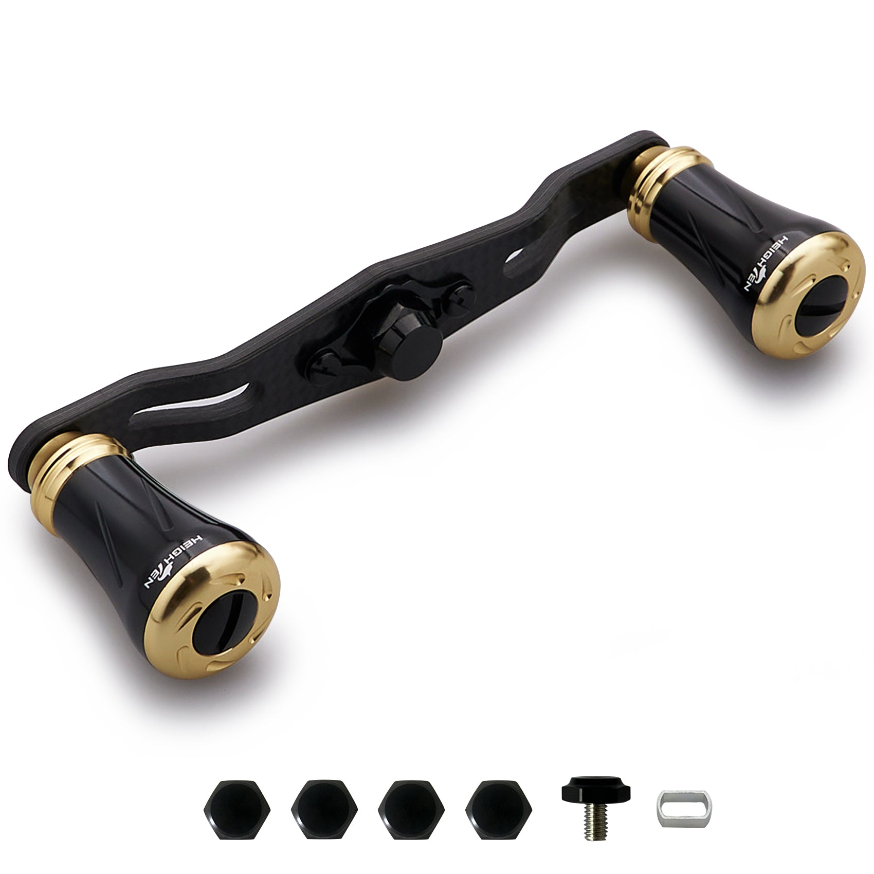 HEIGHTEN V2.0 85/95mm リール ハンドル 1.5K炭素布 カーボン シマノ(SHIMANO) ダイワ(DAIWA) アブ(Abu) 通用 ベイトリール 用 Pillar Series