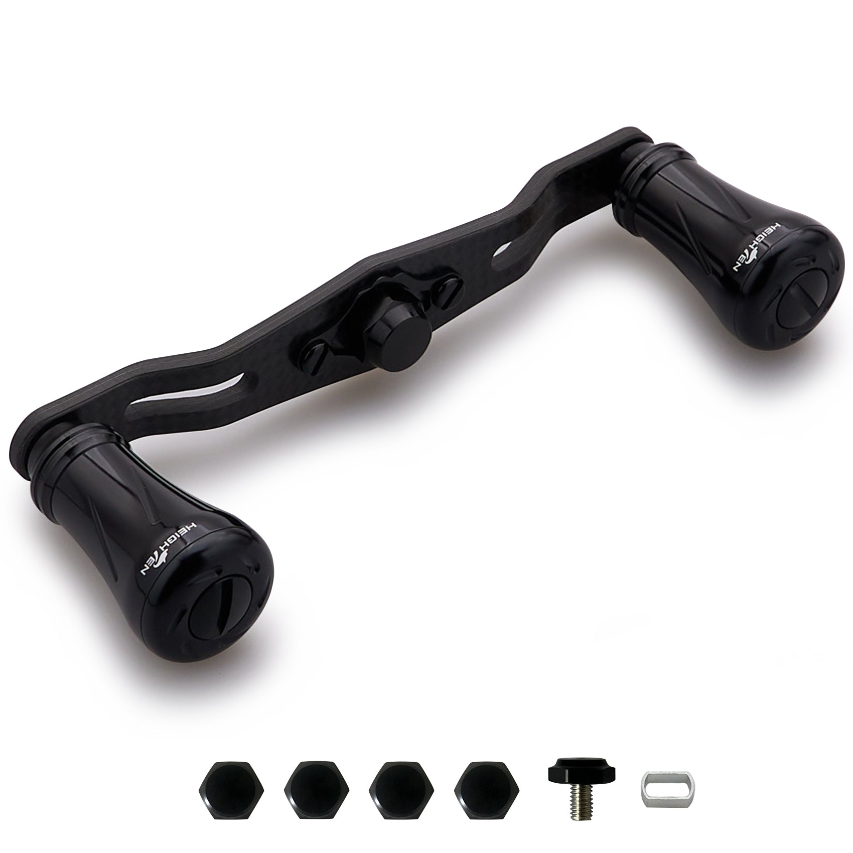 HEIGHTEN V2.0 85/95mm リール ハンドル 1.5K炭素布 カーボン シマノ(SHIMANO) ダイワ(DAIWA) アブ(Abu) 通用 ベイトリール 用 Pillar Series