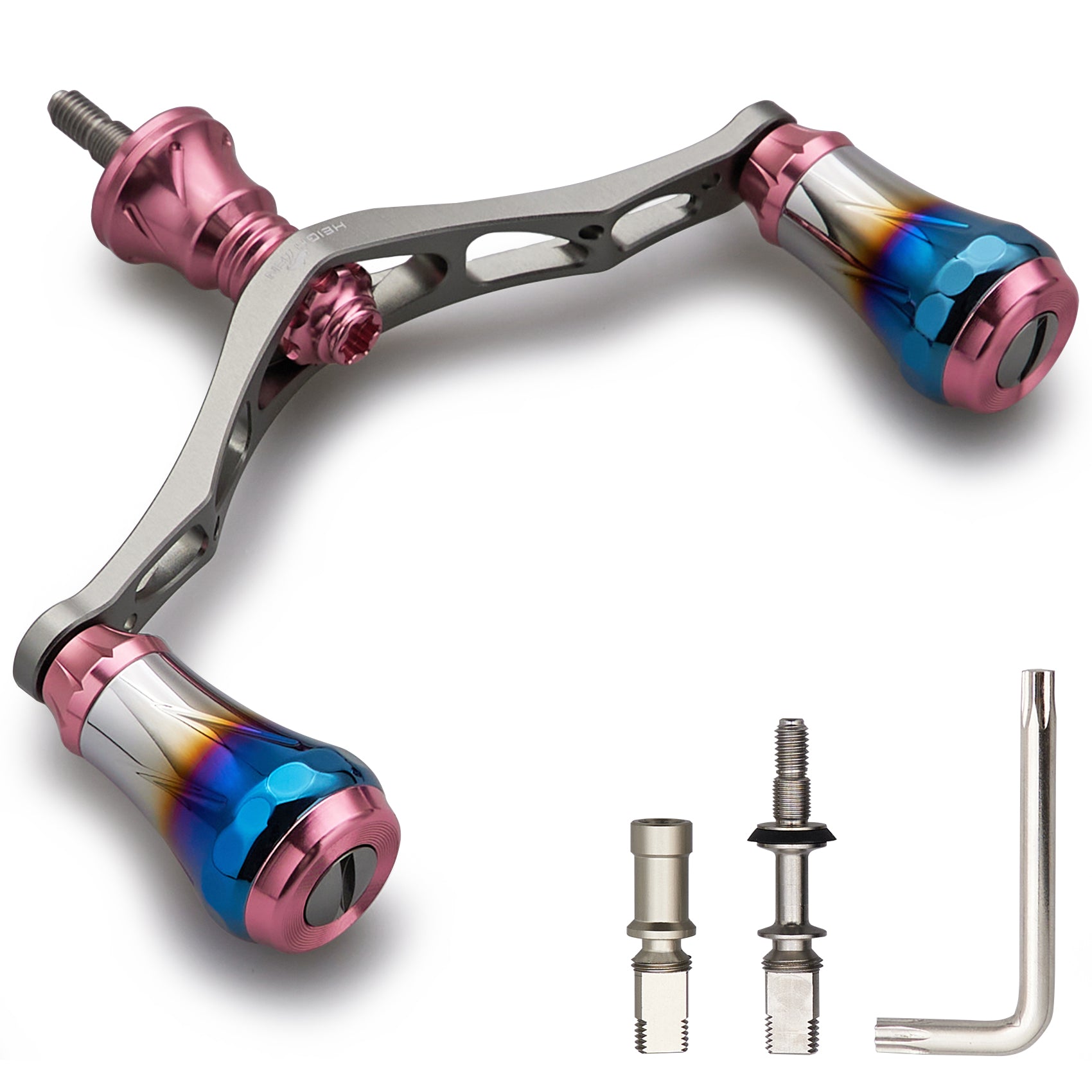 HEIGHTEN V2.0 95mm リール ハンドル 20mm ハンドルノブ 搭載 シマノ ダイワ 通用 スピニングリール用 Aurora Series