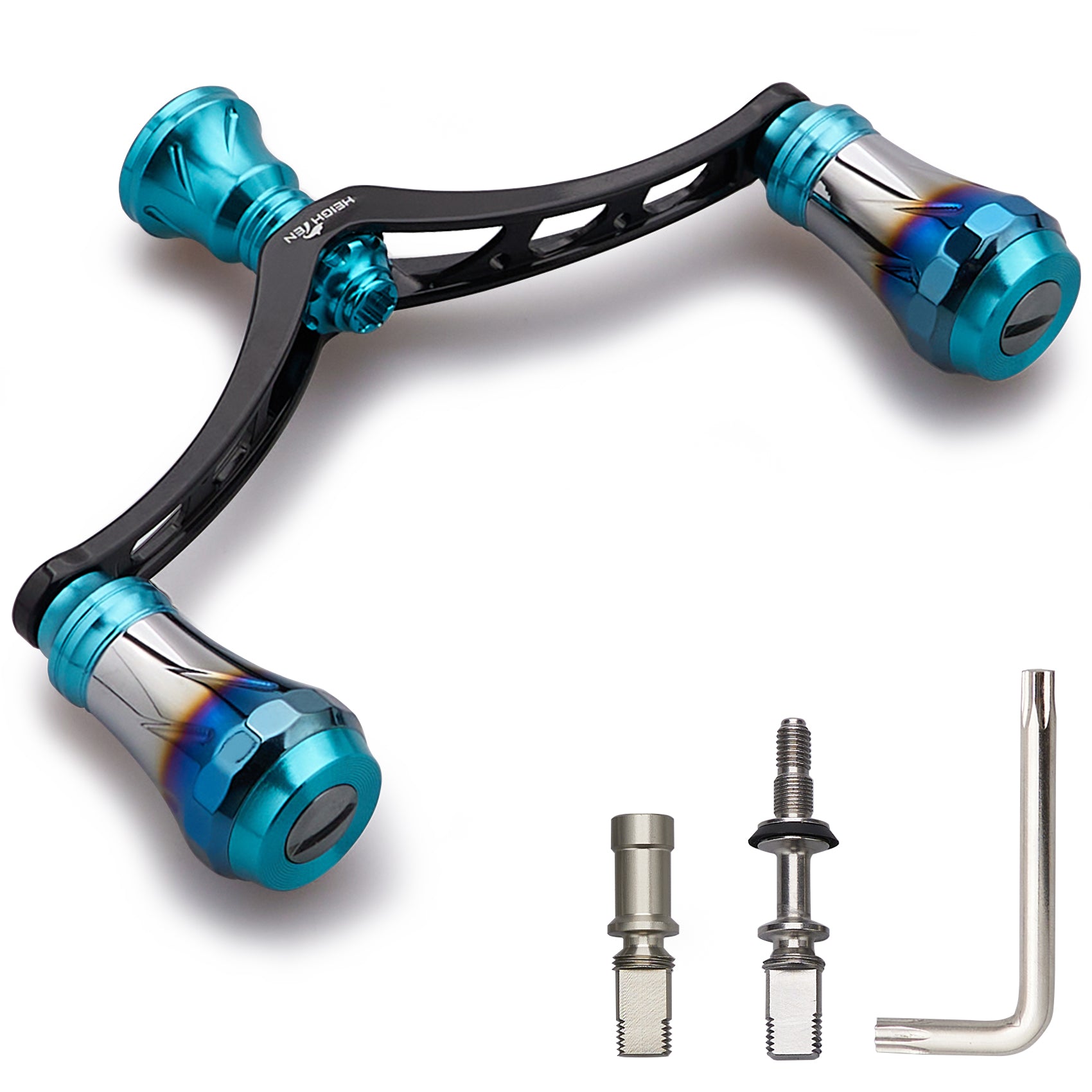 HEIGHTEN V3.0 98mm リール ハンドル 航空アルミ製 シマノ ダイワ 通用 スピニングリール 用 Arch Aurora
