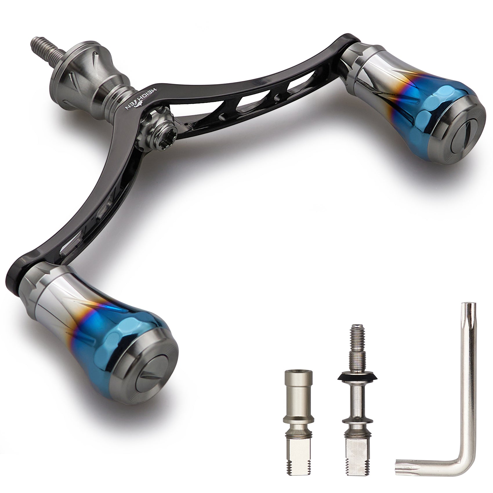 HEIGHTEN V4.0 80/98mm リール ハンドル 航空アルミ製 シマノ ダイワ 通用 スピニングリール 用 Arch Aurora
