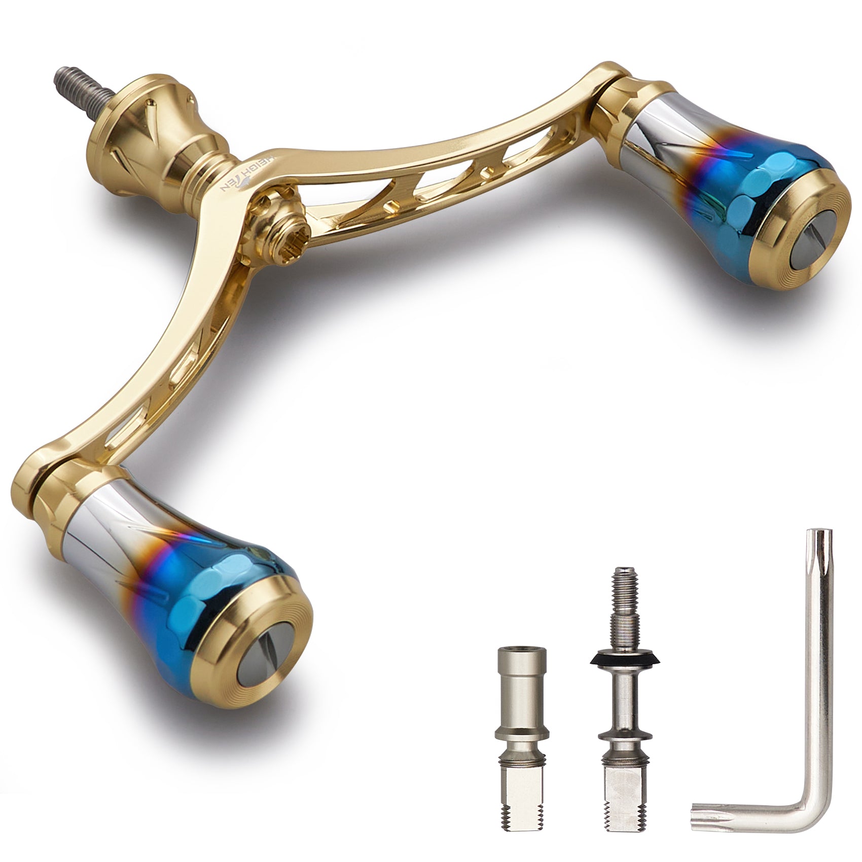 HEIGHTEN V4.0 80/98mm リール ハンドル 航空アルミ製 シマノ ダイワ 通用 スピニングリール 用 Arch Aurora