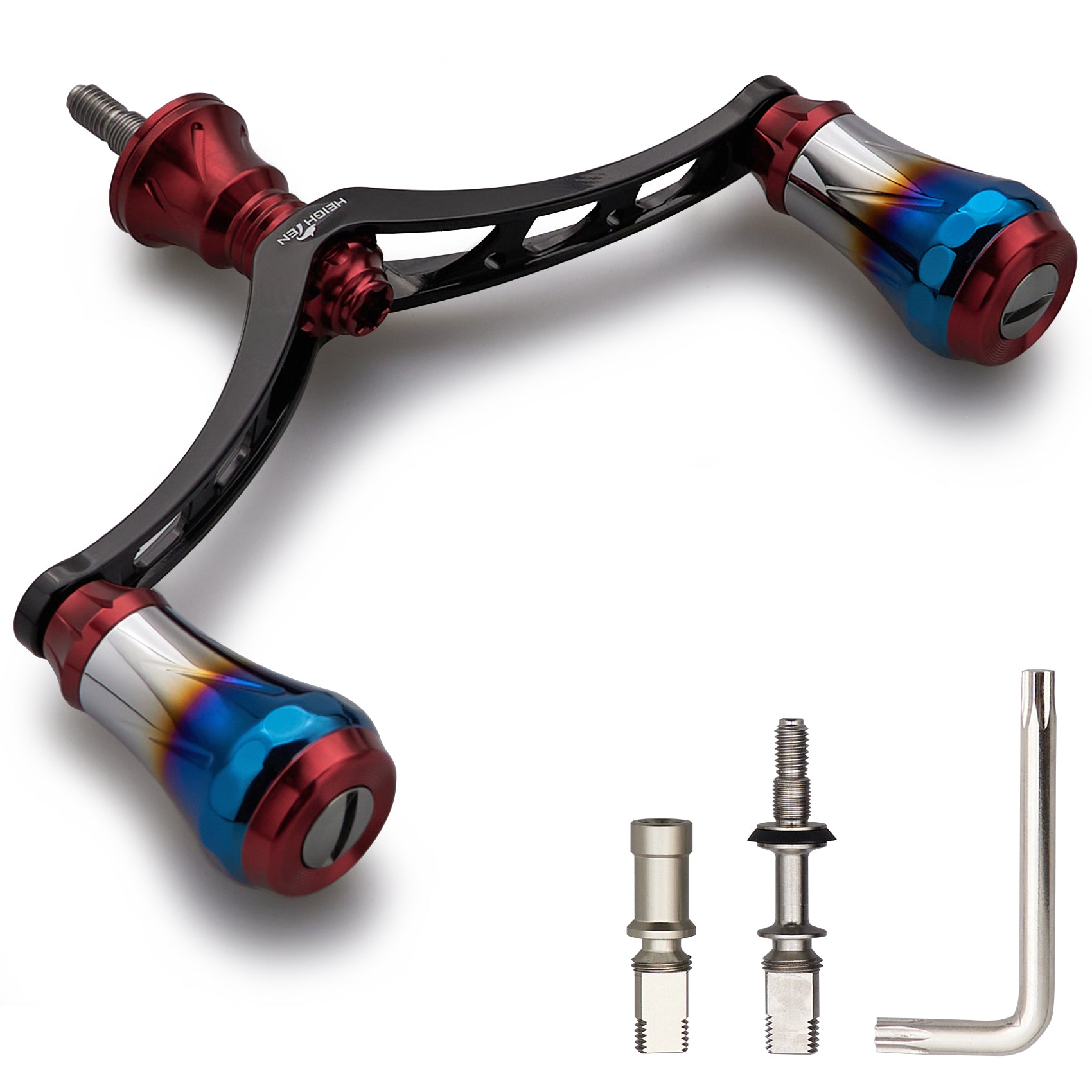 HEIGHTEN V4.0 80/98mm リール ハンドル 航空アルミ製 シマノ ダイワ 通用 スピニングリール 用 Arch Aurora