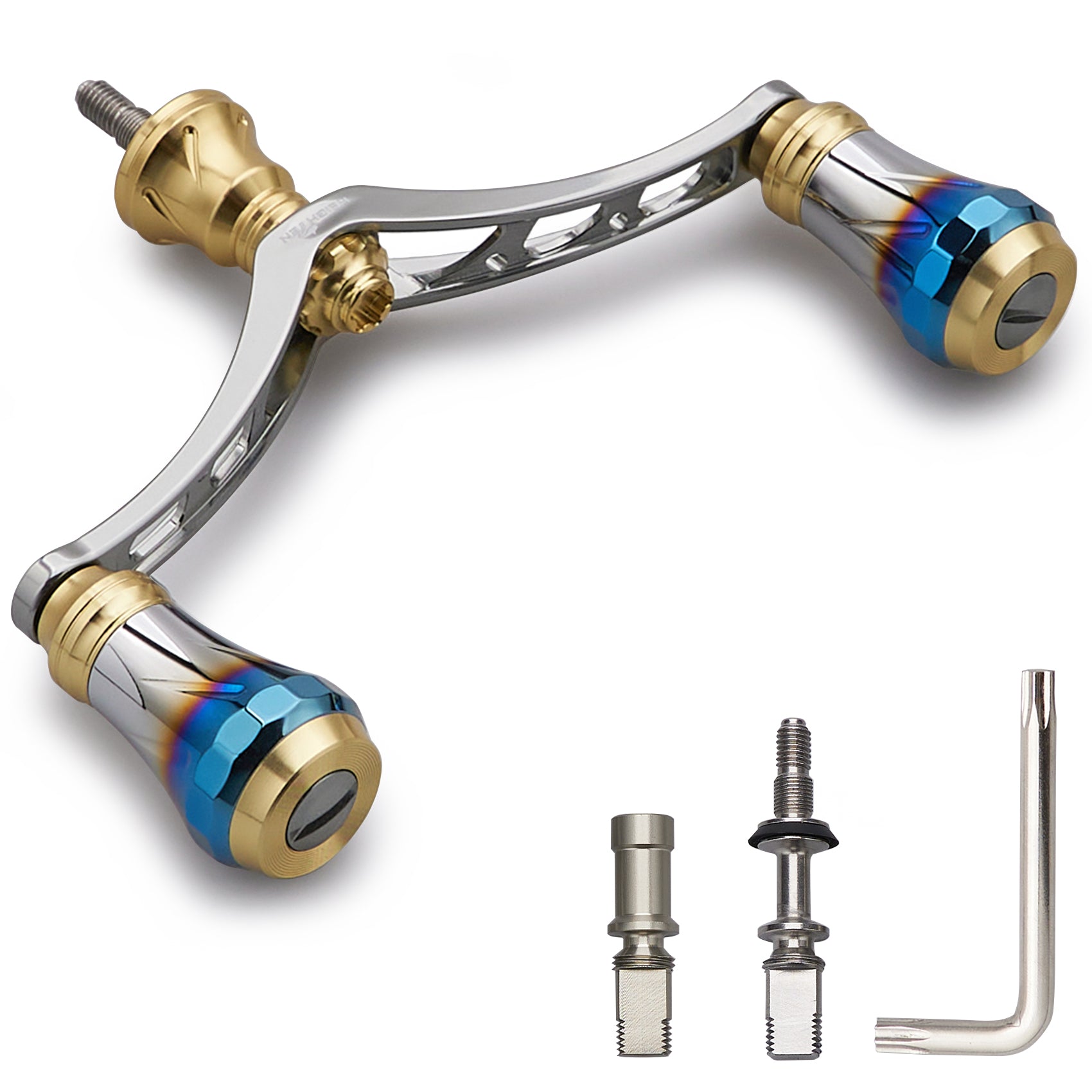 HEIGHTEN V3.0 98mm リール ハンドル 航空アルミ製 シマノ ダイワ 通用 スピニングリール 用 Arch Aurora
