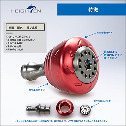 HEIGHTEN 30mm ハンドル ノブ Drum Series