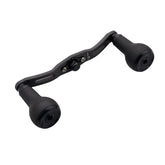 HEIGHTEN 110/120/130mm リール ハンドル 厚さ4mm 1.5K炭布 カーボン 27mm TPE製 ノブ搭載 シマノ(SHIMANO) ダイワ(DAIWA) アブ(Abu) 通用 ベイトリール 用 Carbon TPE Series