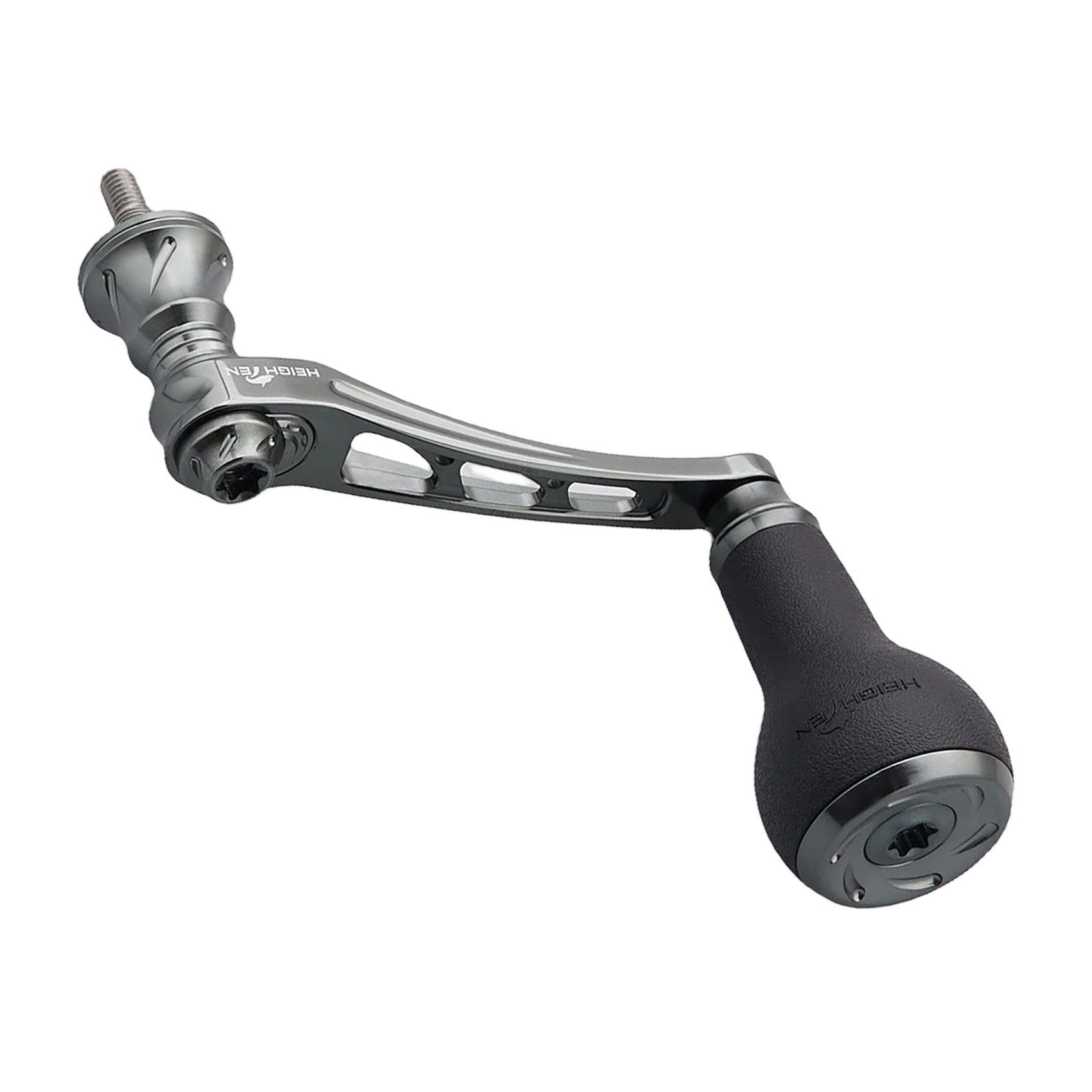 HEIGHTEN 55-60/65-70mm 可変 リール ハンドル 27mm TPE製 ノブ搭載 シマノ(Shimano) ダイワ(Daiwa) 通用 スピニングリール 用 Arch TPE Series