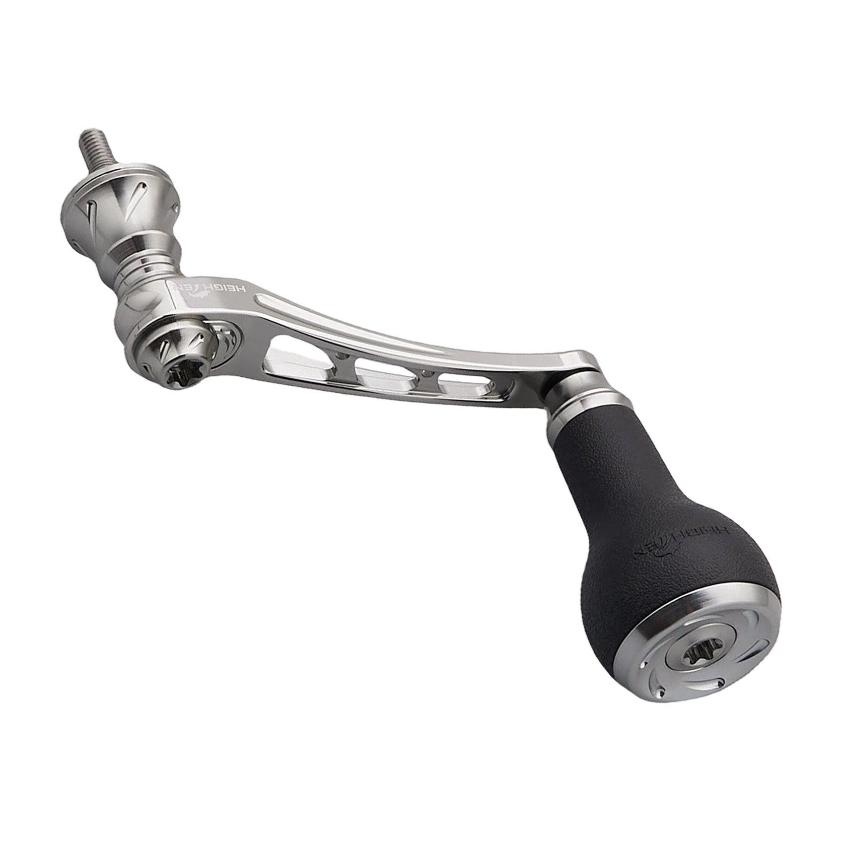 HEIGHTEN 55-60/65-70mm 可変 リール ハンドル 27mm TPE製 ノブ搭載 シマノ(Shimano) ダイワ(Daiwa) 通用 スピニングリール 用 Arch TPE Series