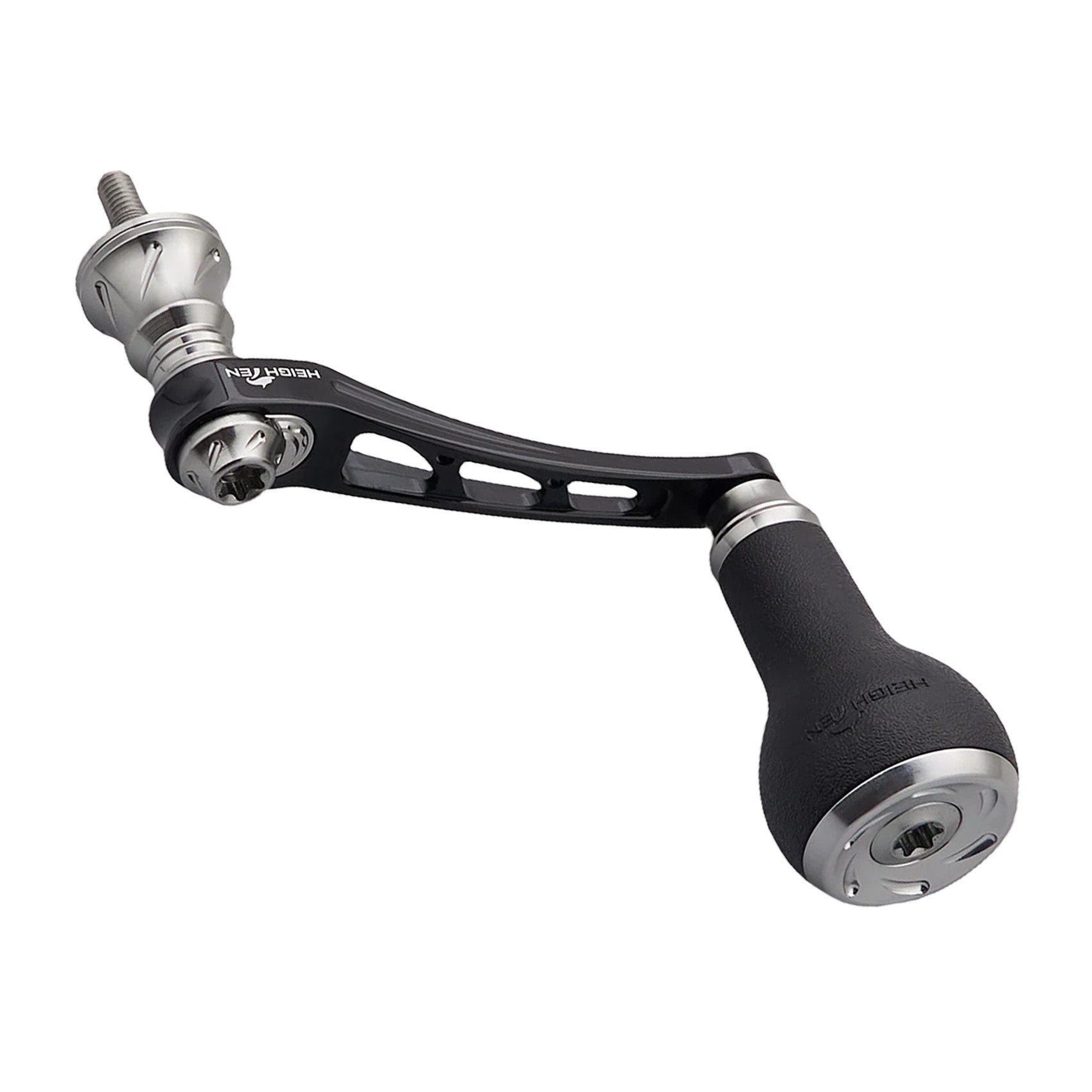 HEIGHTEN 55-60/65-70mm 可変 リール ハンドル 27mm TPE製 ノブ搭載 シマノ(Shimano) ダイワ(Daiwa) 通用 スピニングリール 用 Arch TPE Series