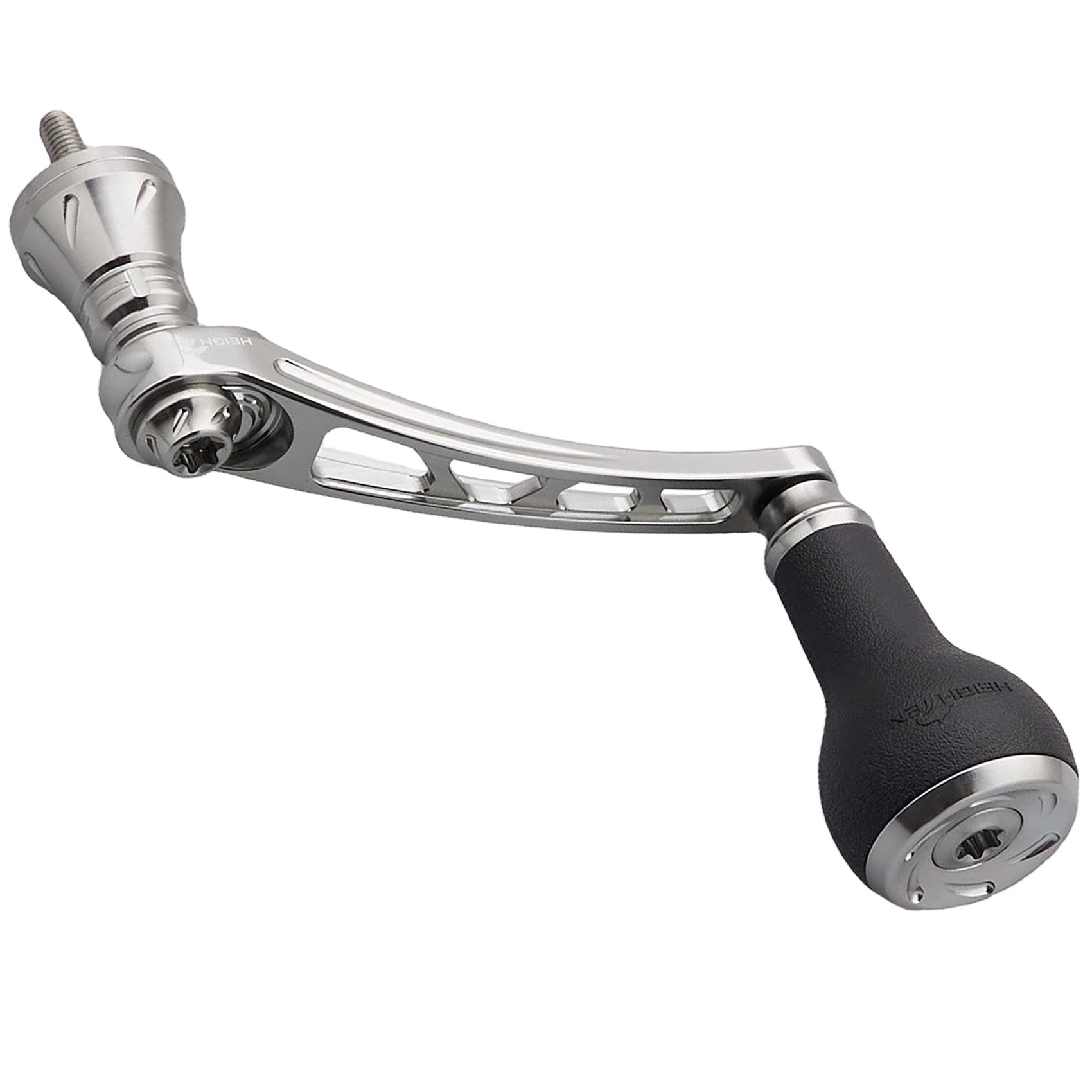 HEIGHTEN 55-60/65-70mm 可変 リール ハンドル 27mm TPE製 ノブ搭載 シマノ(Shimano) ダイワ(Daiwa) 通用 スピニングリール 用 Arch TPE Series