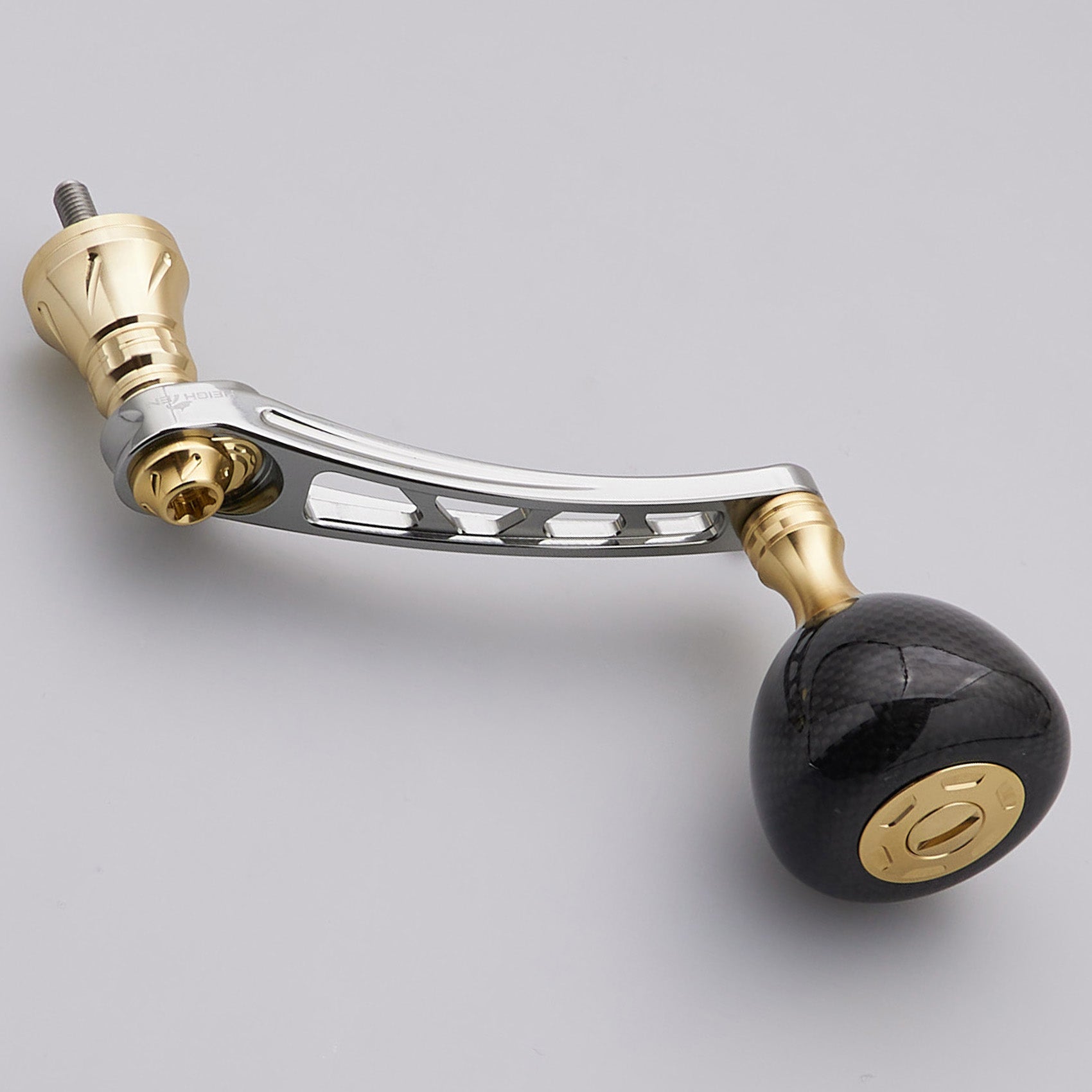 HEIGHTEN 65-70mm可変 リール ハンドル 36mm カーボン製 ノブ搭載