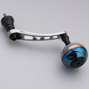 HEIGHTEN 65-70mm可変 リール ハンドル 38mm ノブ搭載 シマノ(Shimano) ダイワ(Daiwa) 通用 スピニングリール 用 Aurora Series