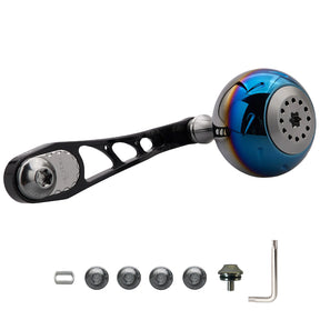 HEIGHTEN 65/75mm リール ハンドル 38mm ハンドルノブ シマノ(SHIMANO) ダイワ(DAIWA) アブ(Abu) ベイトリール 通用 Aurora Ach Series