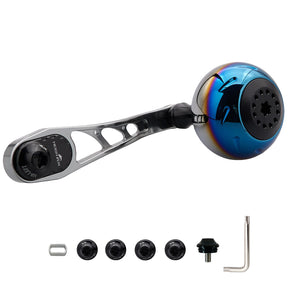 HEIGHTEN 65/75mm リール ハンドル 38mm ハンドルノブ シマノ(SHIMANO) ダイワ(DAIWA) アブ(Abu) ベイトリール 通用 Aurora Ach Series