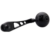 HEIGHTEN 80-90mm可変 リール ハンドル 38mm ノブ 搭載 シマノ(SHIMANO) ダイワ(DAIWA) アブ(Abu) ベイトリール 通用 Black Series