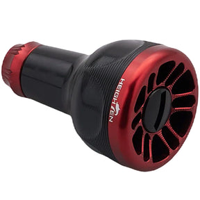 HEIGHTEN 新型2.0 24.5mm リール ハンドル ノブ 8.5g シマノ ダイワ 通用 (Shimano) Type A (Daiwa) Type S 用 Black Series