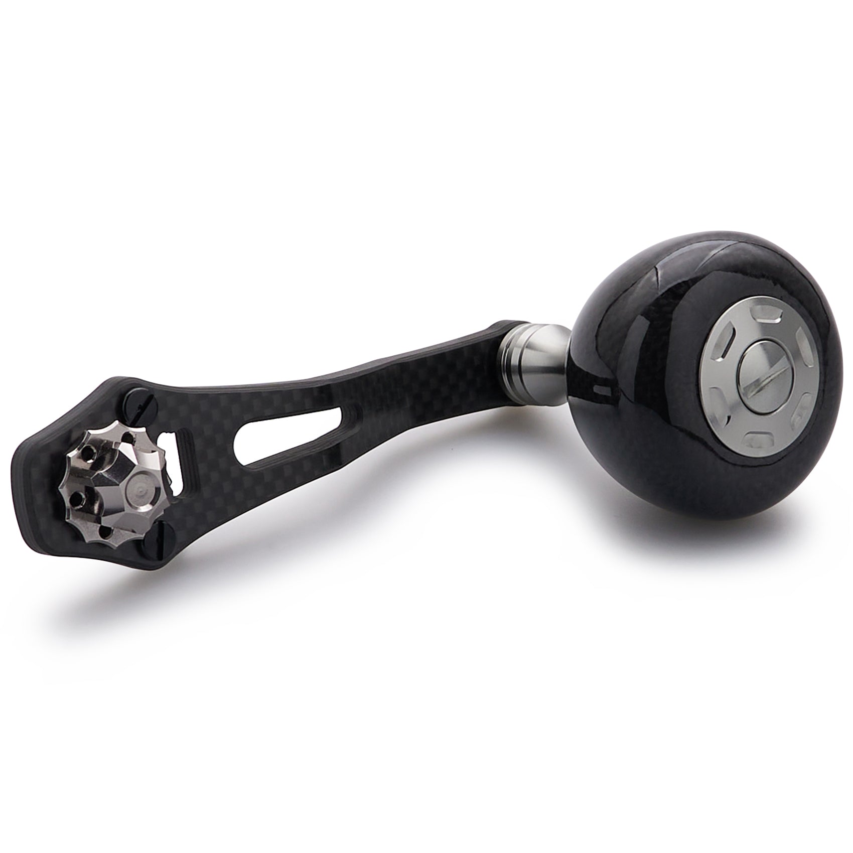 HEIGHTEN 60/70mm リール ハンドル カーボン製 36mm パワーノブ搭載 シマノ(SHIMANO) ダイワ(DAIWA) アブ(Abu) 通用 ベイトリール用 Carbon Drum Series