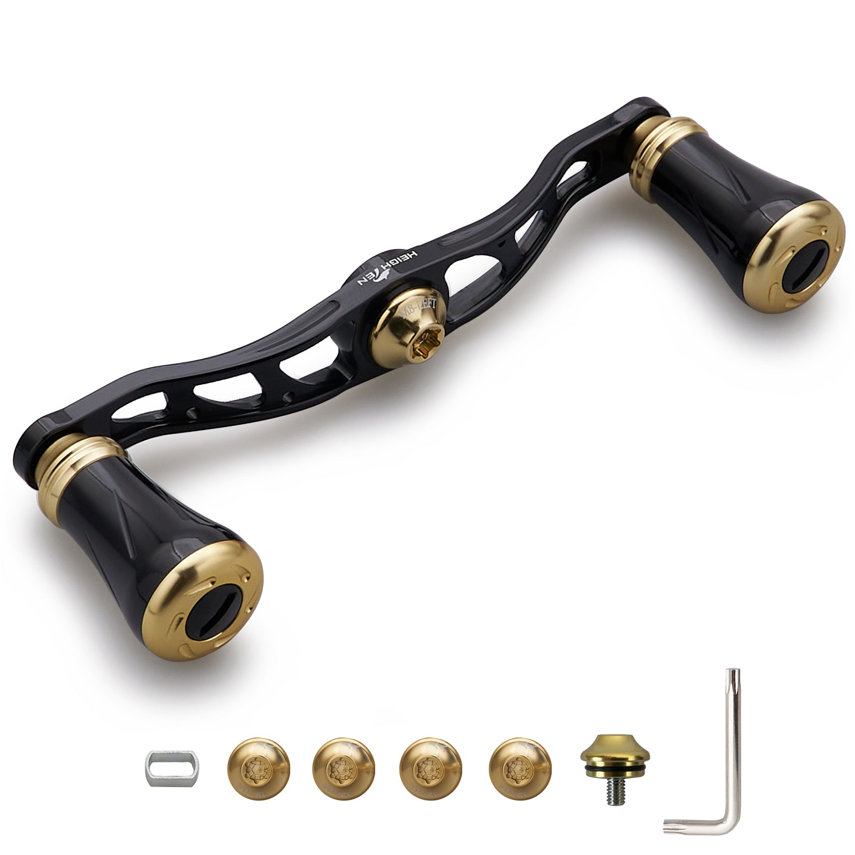 HEIGHTEN 105mm リール ハンドル 19mm ノブ搭載 シマノ(SHIMANO) ダイワ(DAIWA) アブ(Abu) 通用