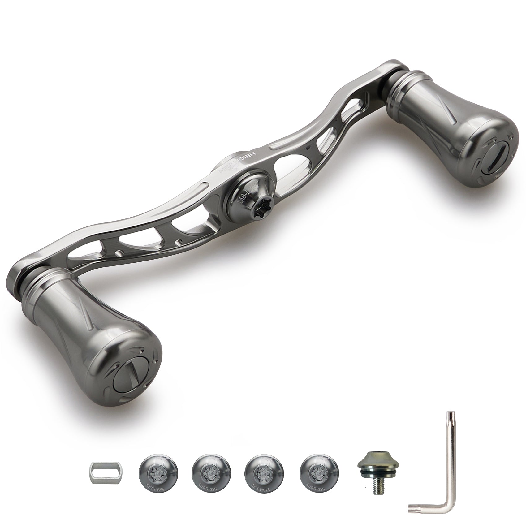 HEIGHTEN 105mm リール ハンドル 19mm ノブ搭載 シマノ(SHIMANO) ダイワ(DAIWA) アブ(Abu) 通用