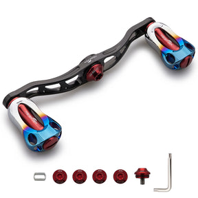 HEIGHTEN 90/105/115mm リール ハンドル 22mm ノブ搭載 シマノ(SHIMANO) ダイワ(DAIWA) アブ(Abu) 通用 ベイトリール 用 Aurora Series