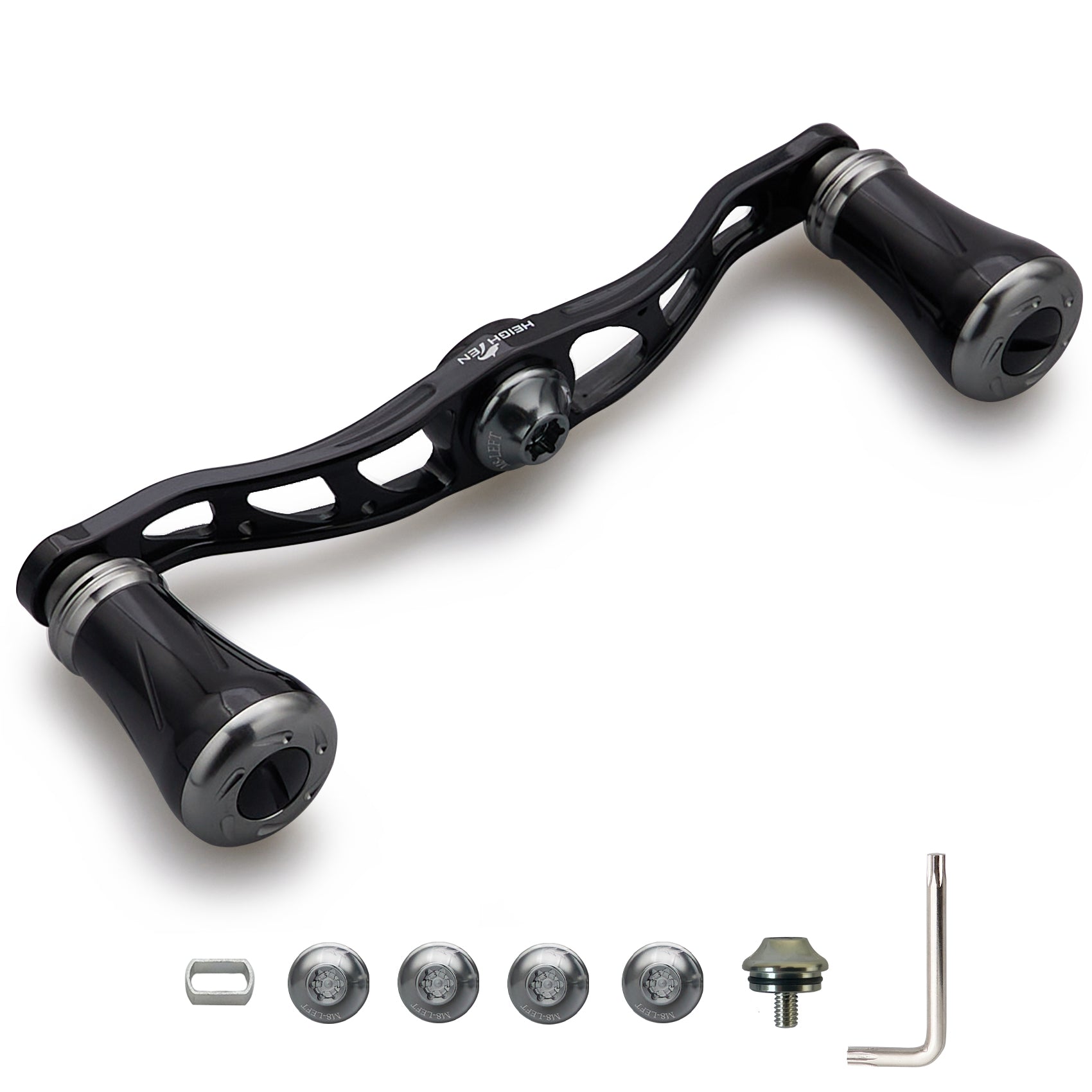 HEIGHTEN 105mm リール ハンドル 19mm ノブ搭載 シマノ(SHIMANO) ダイワ(DAIWA) アブ(Abu) 通用