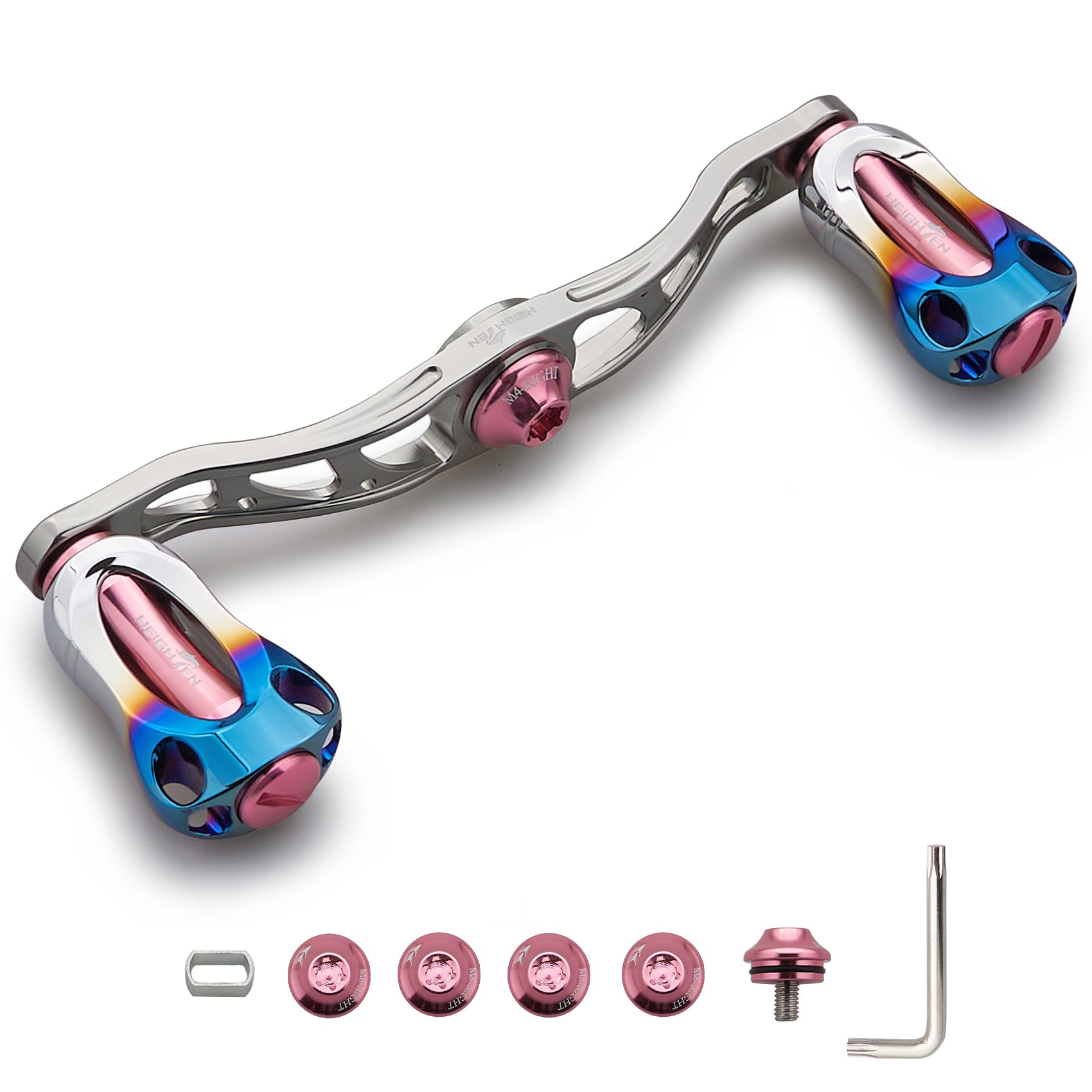 HEIGHTEN 88/90/105/115mm ベイトリール ハンドル 22mm ノブ搭載