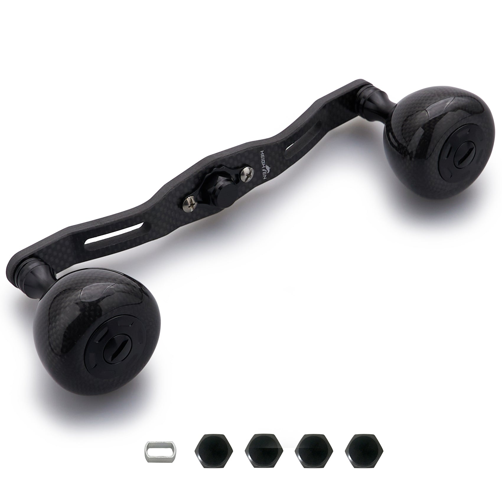 HEIGHTEN 130mm カーボンリール ハンドル 36mm カーボンノブ搭載